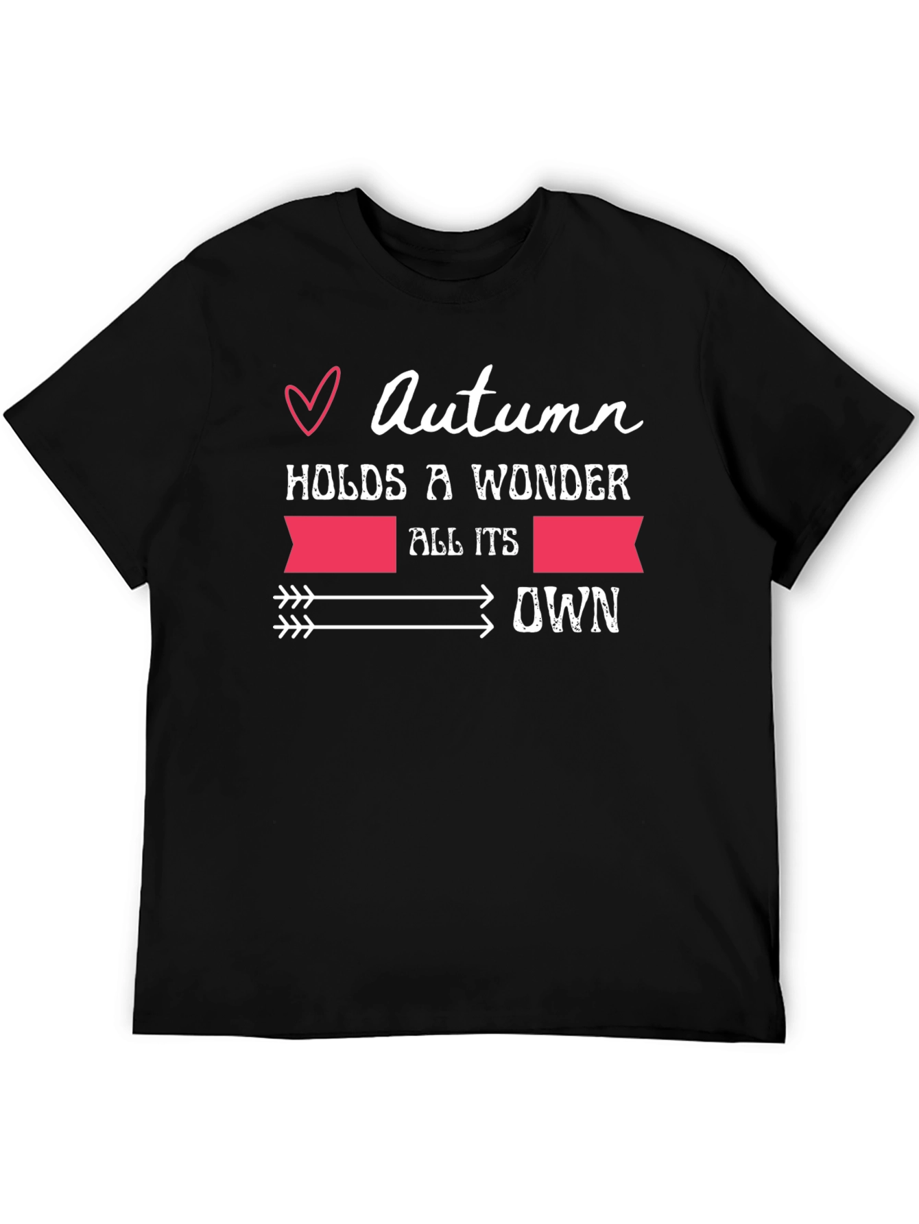 Black Autumn Wonder Graphic T-Shirt - Unisex Fall Fashion view 5