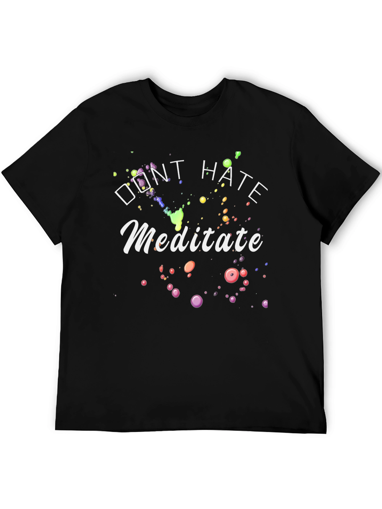 Black Don't Hate Meditate Graphic Tee view 5