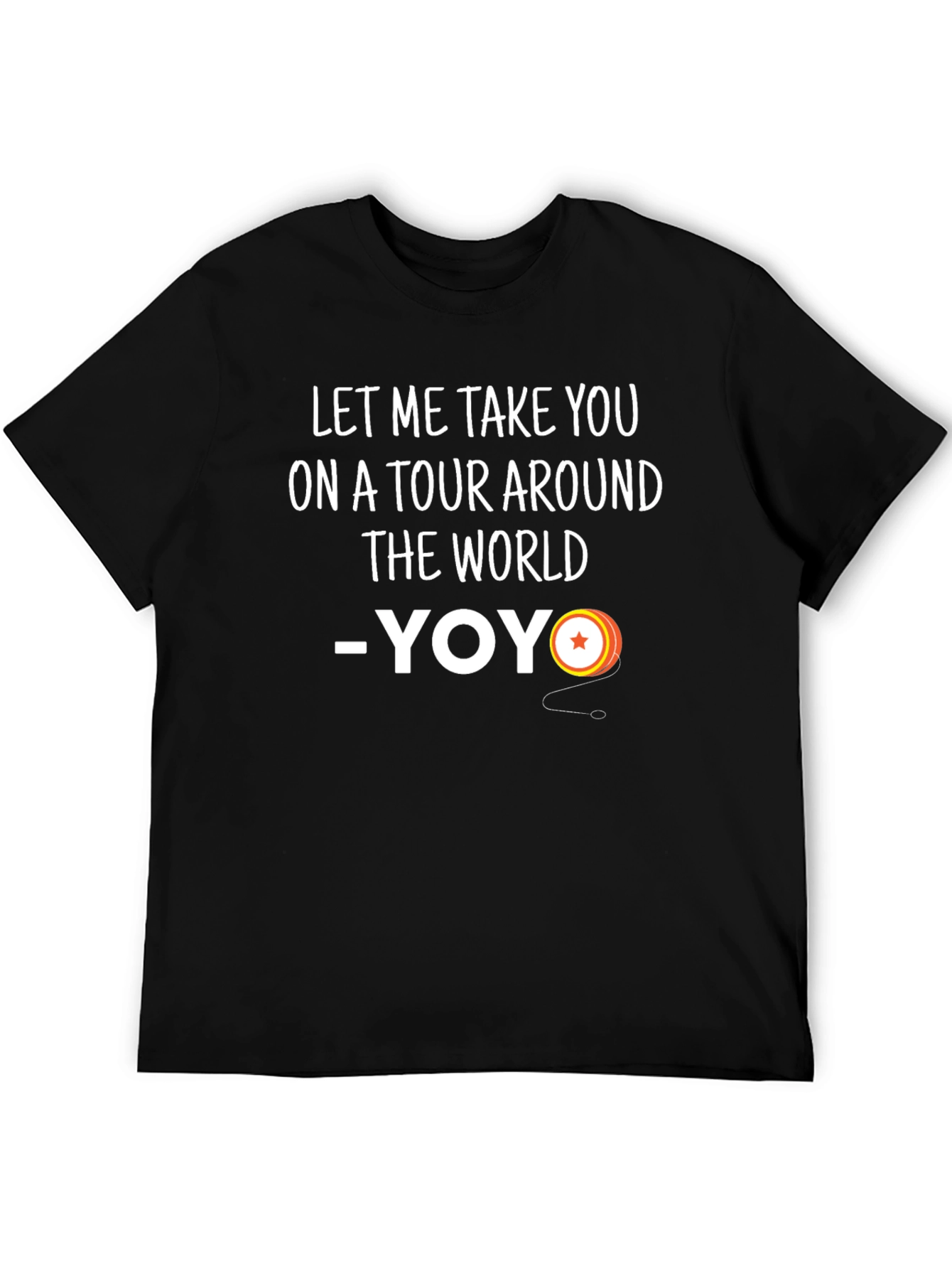 Black Yoyo Tour Around the World Graphic Tee view 5