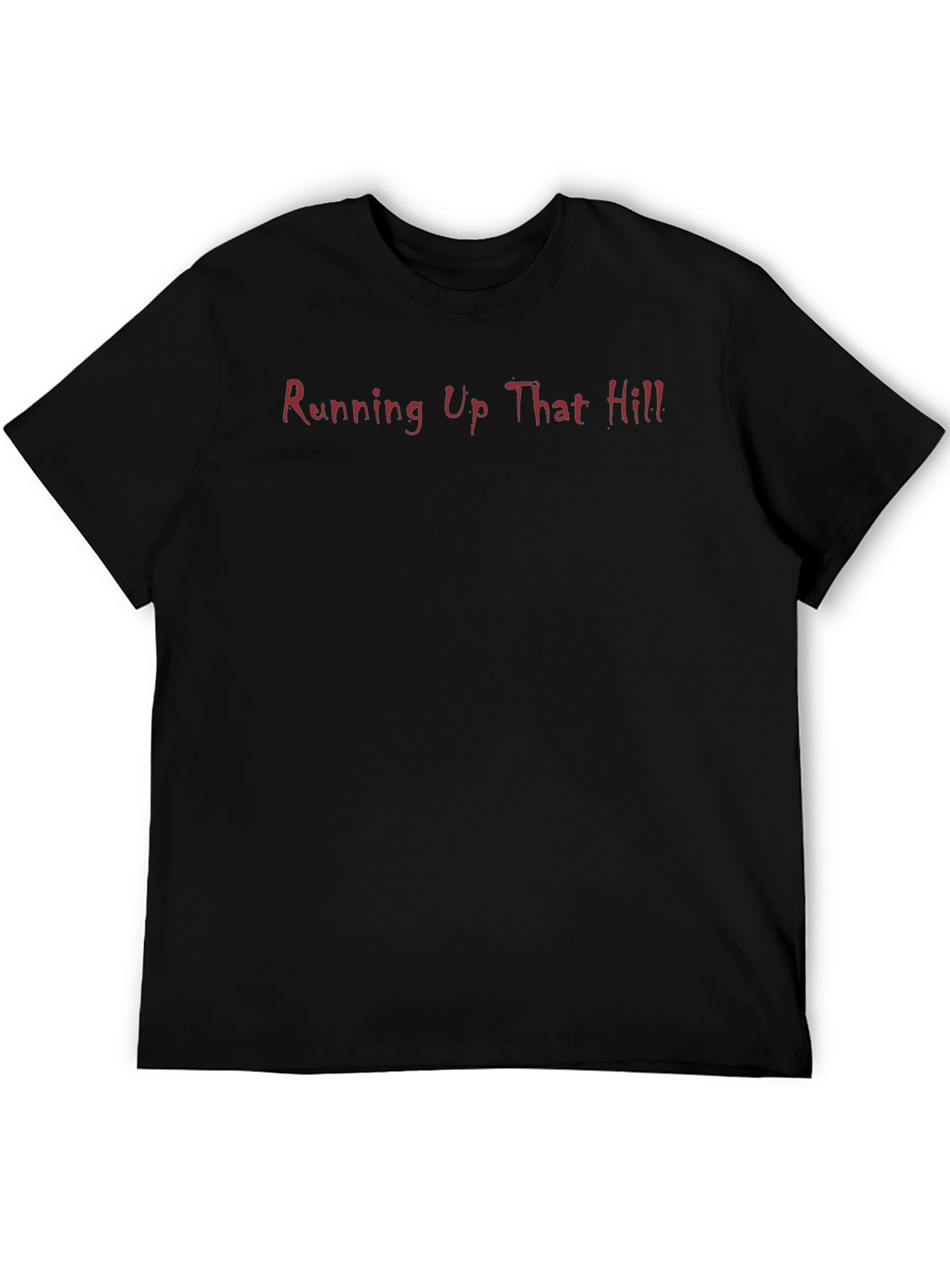 Black Running Up That Hill Graphic Tee - Black view 5