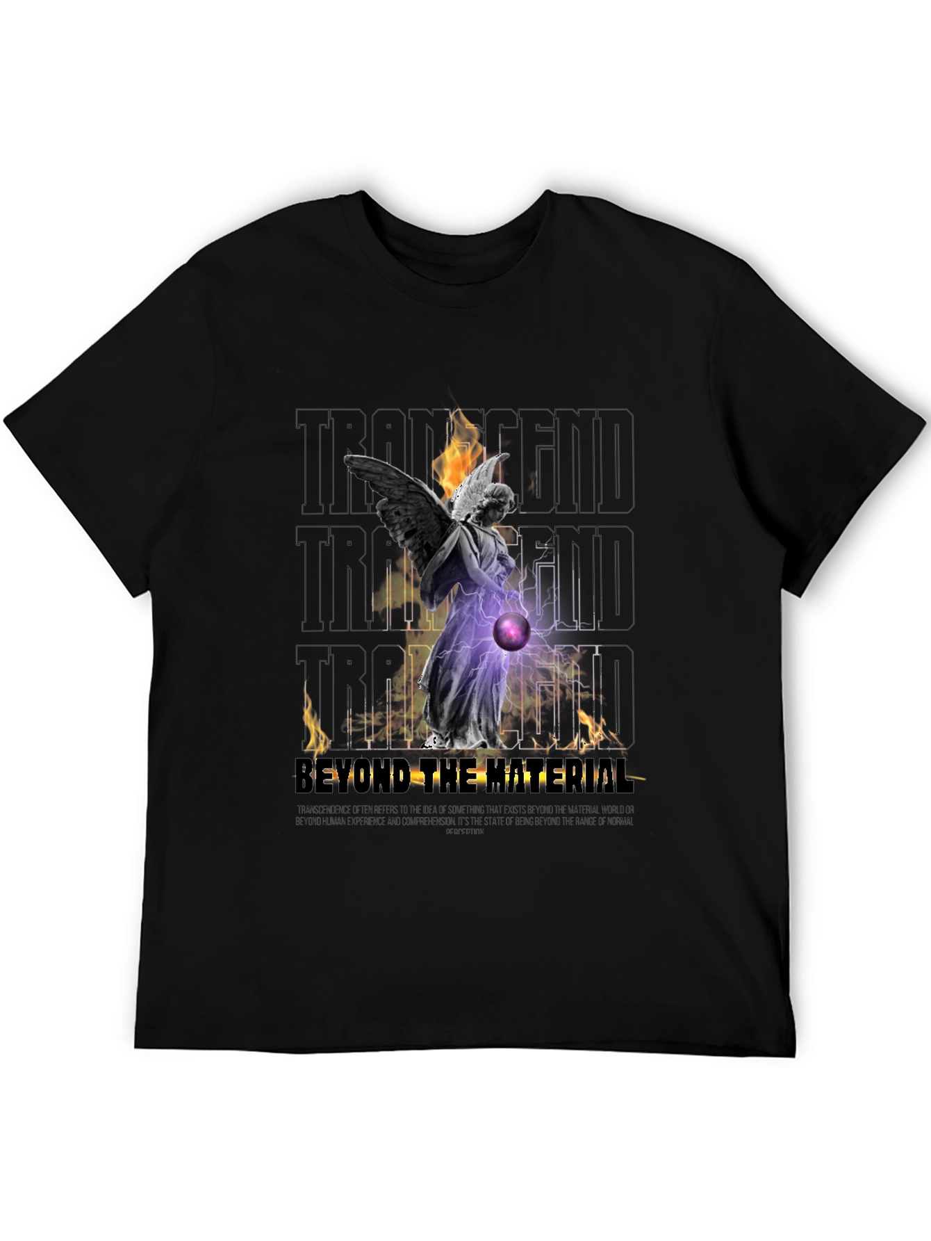 Black Transcendent Angel Graphic Tee view 5