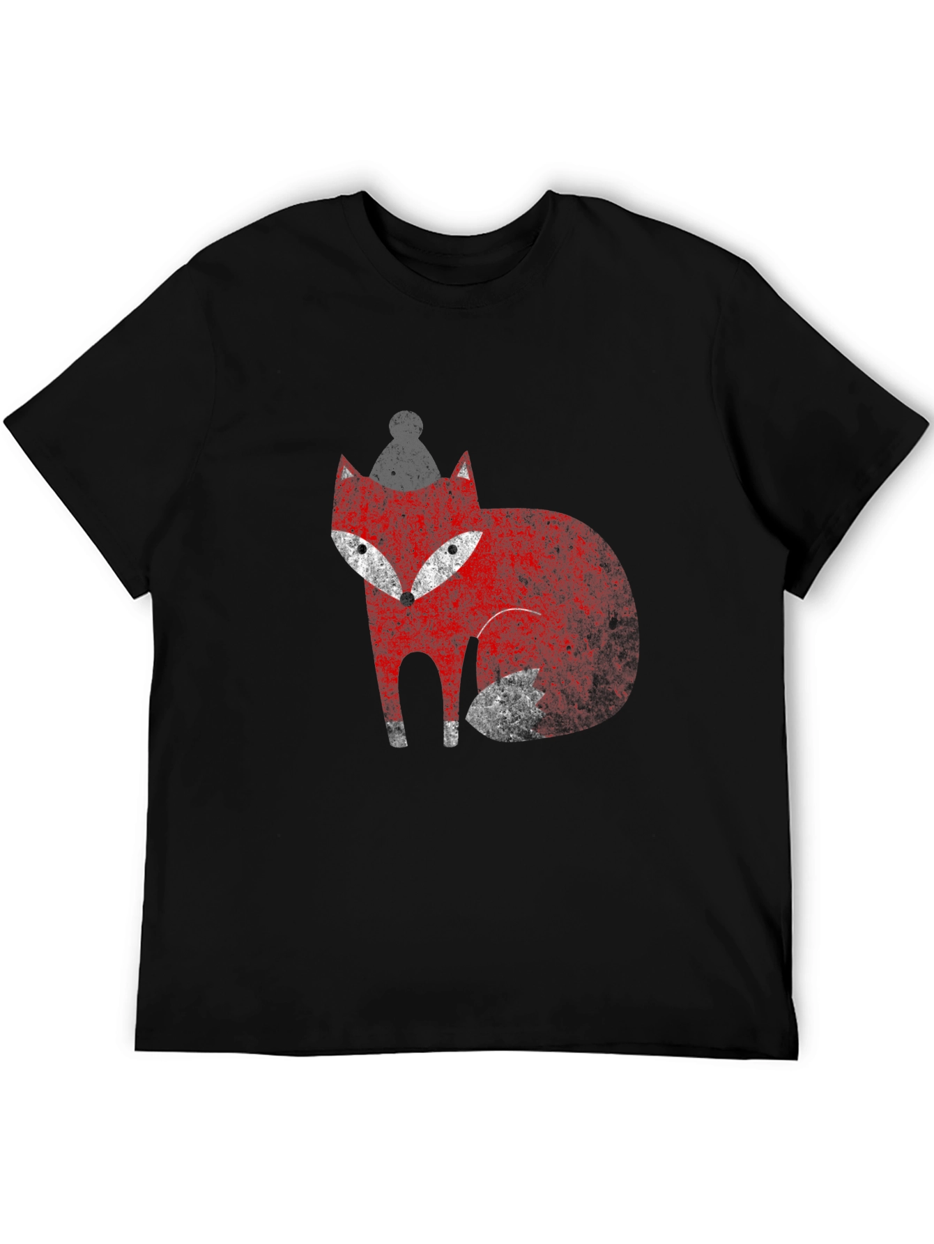 Black Fox Graphic Tee - Stylish Crew Neck T-Shirt view 5