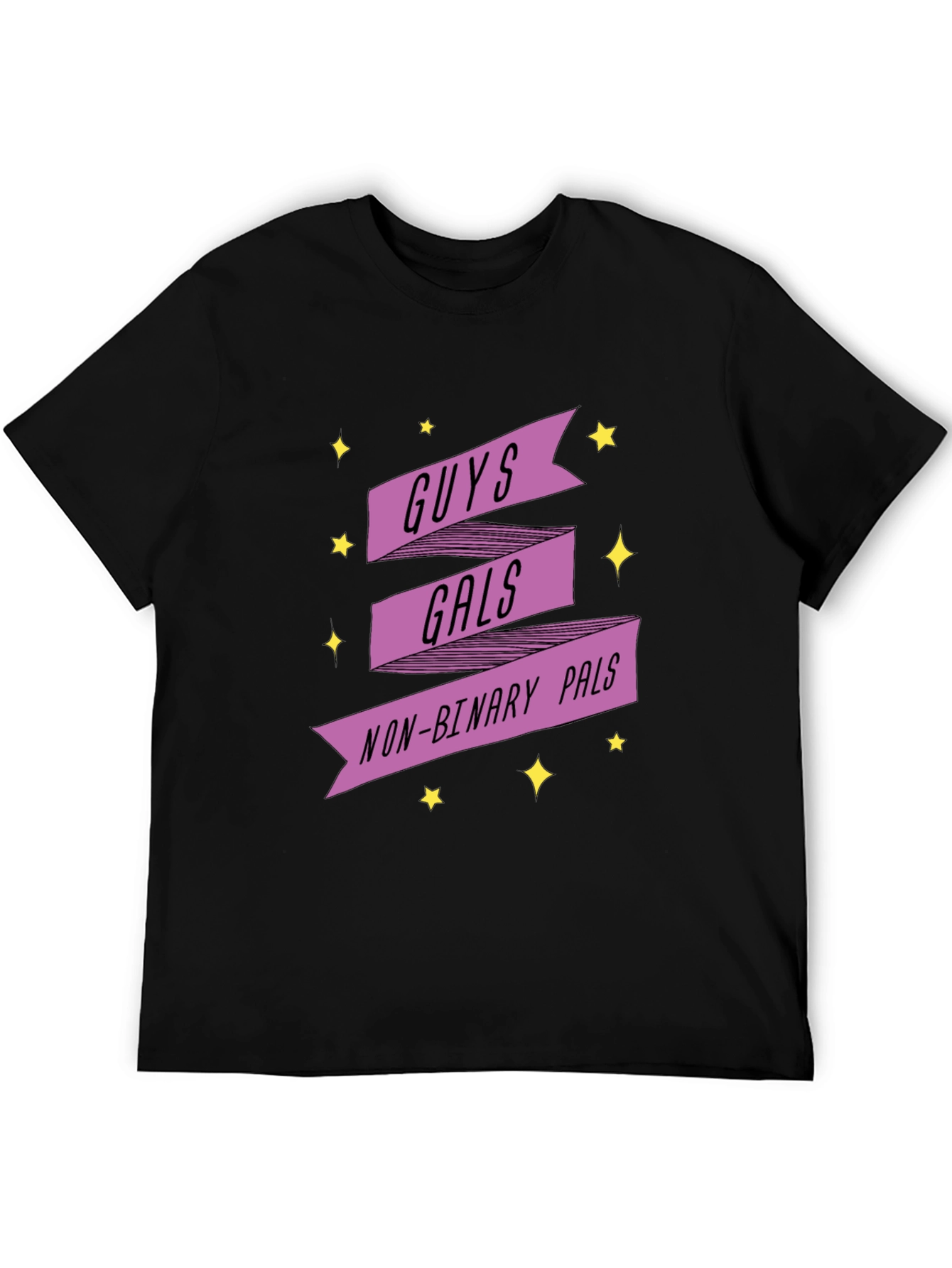 Black Guys Gals Non-Binary Pals Graphic Tee view 5