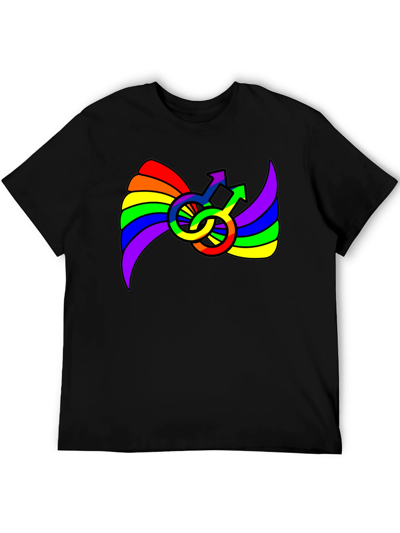 Rainbow Pride Male Symbol T-Shirt - 5