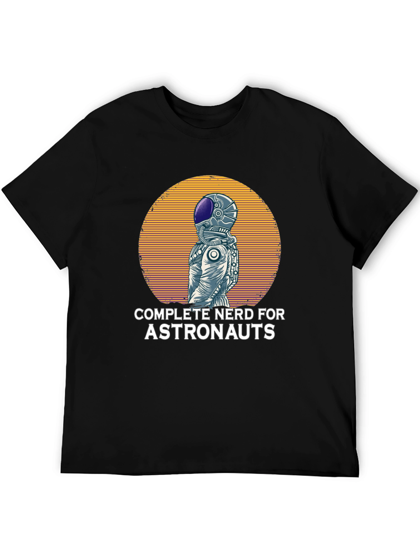 Black Nerd for Astronauts Graphic T-Shirt view 5