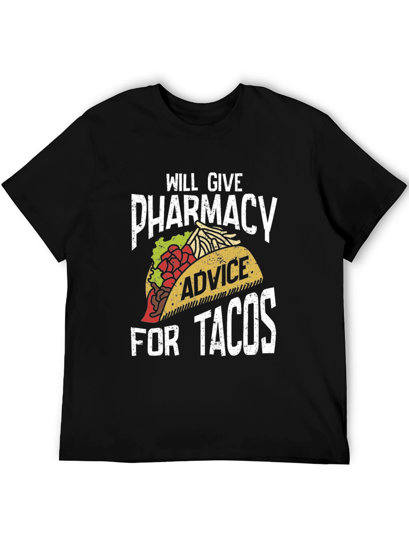 Black Pharmacy Advice for Tacos T-Shirt view 5