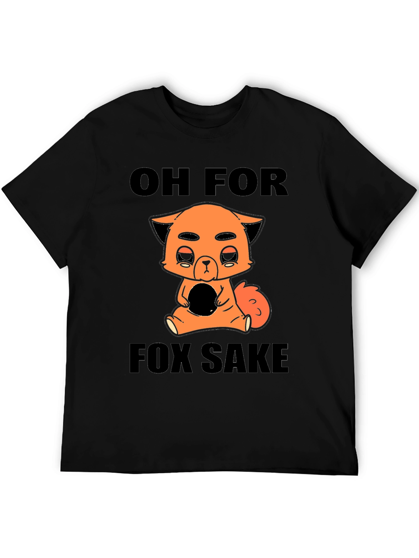 Black Oh For Fox Sake T-Shirt view 5