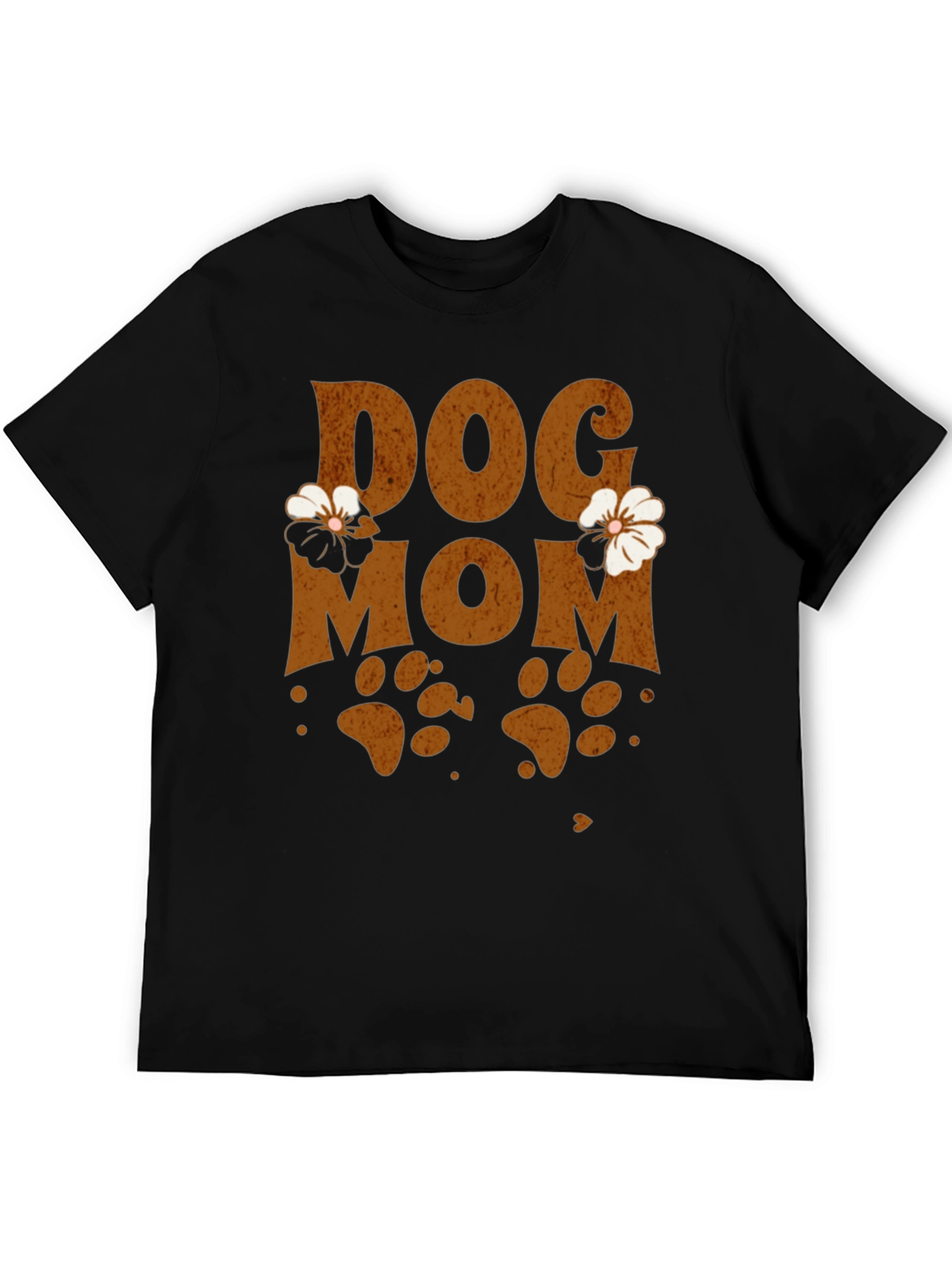 Black Dog Mom Floral Graphic Tee view 5
