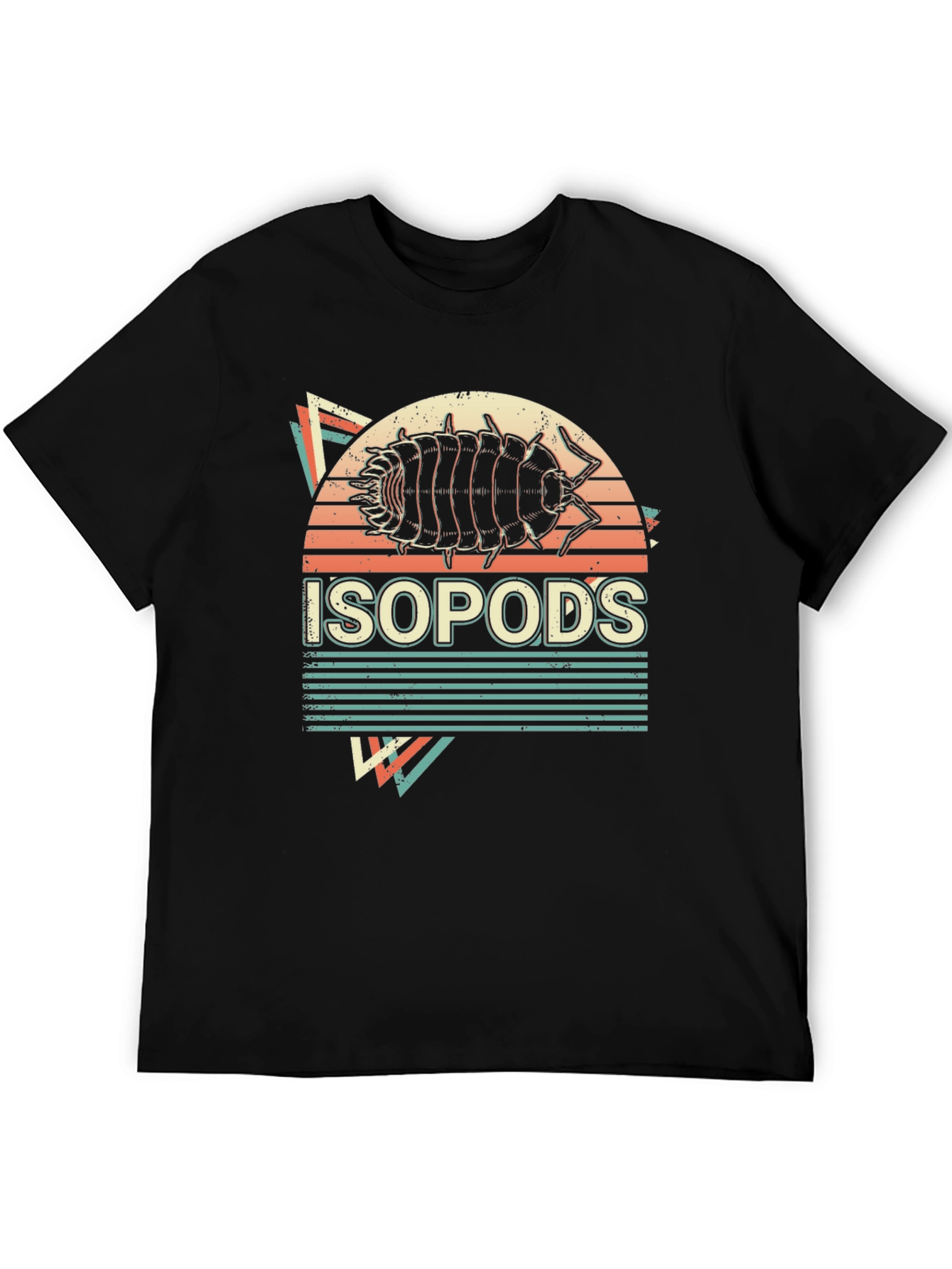 Isopod Retro Graphic T-Shirt - Pill Bug Design - 5