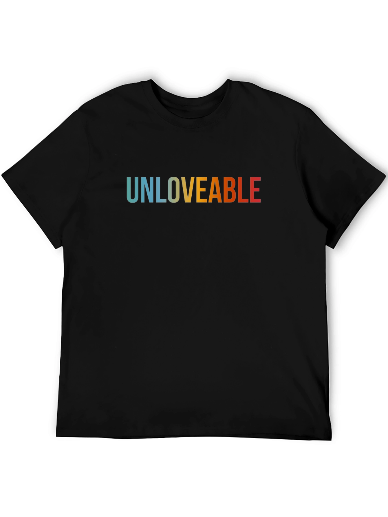 Black Unloveable Graphic Tee - Stylish Comfort view 5