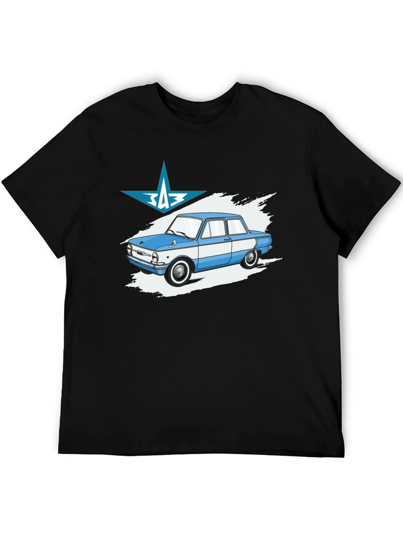 Retro Car T-Shirt - ZAZ Zaporozhets Graphic Tee - 5