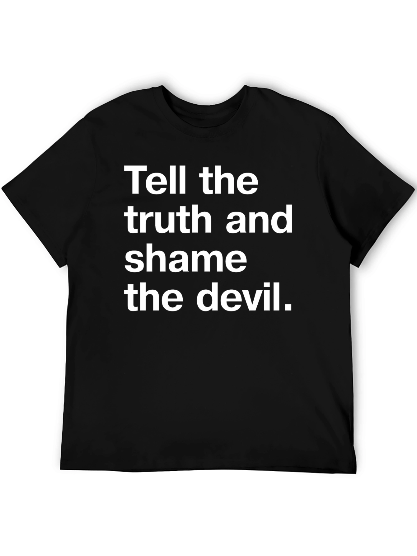 Black Truth and Shame Black Graphic Tee view 5