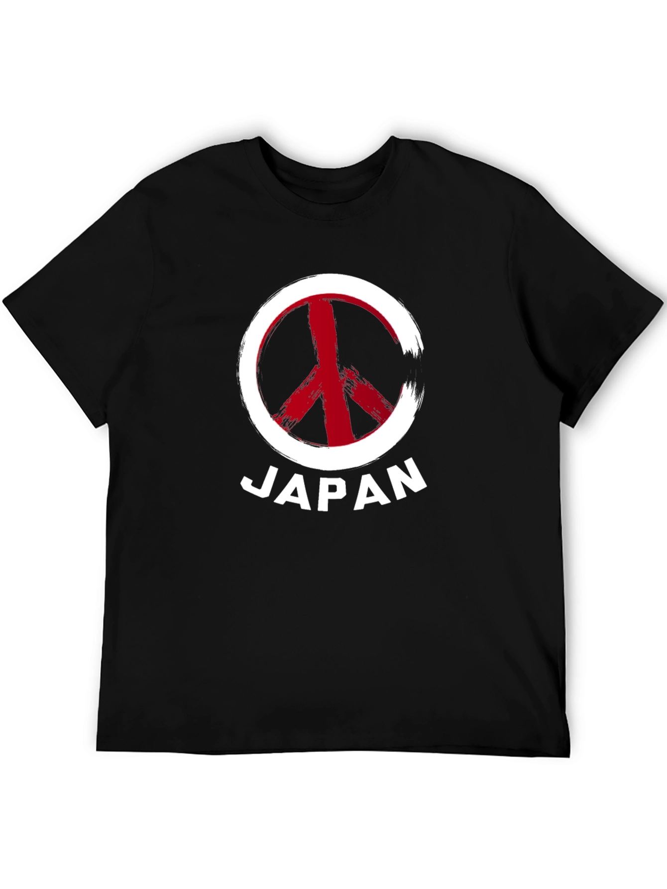 Black Japan Peace Sign Graphic Tee - Stylish Comfort view 5
