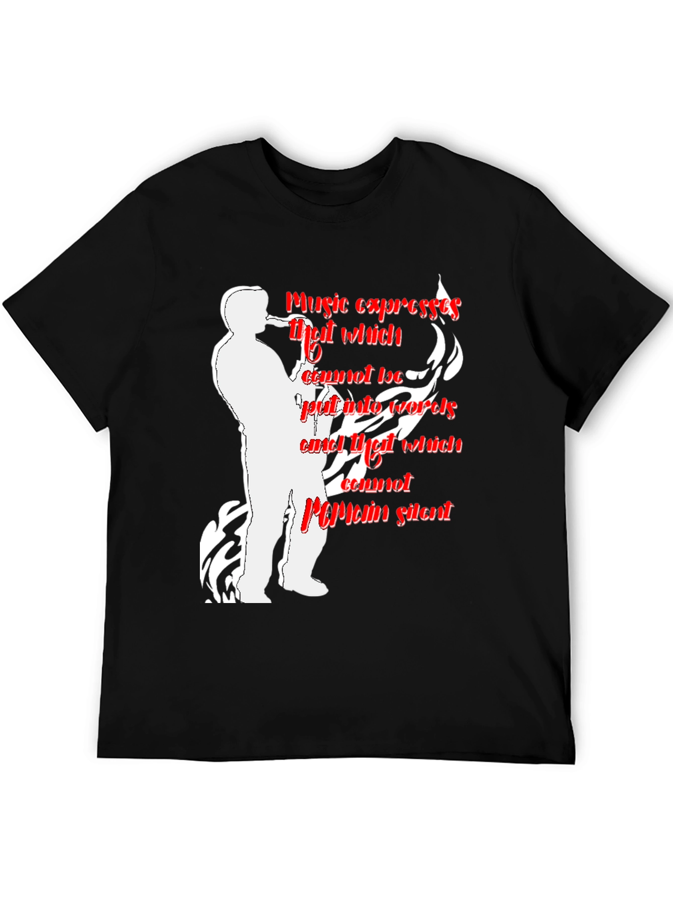 Black Music Expresses T-Shirt - Saxophone Player view 5