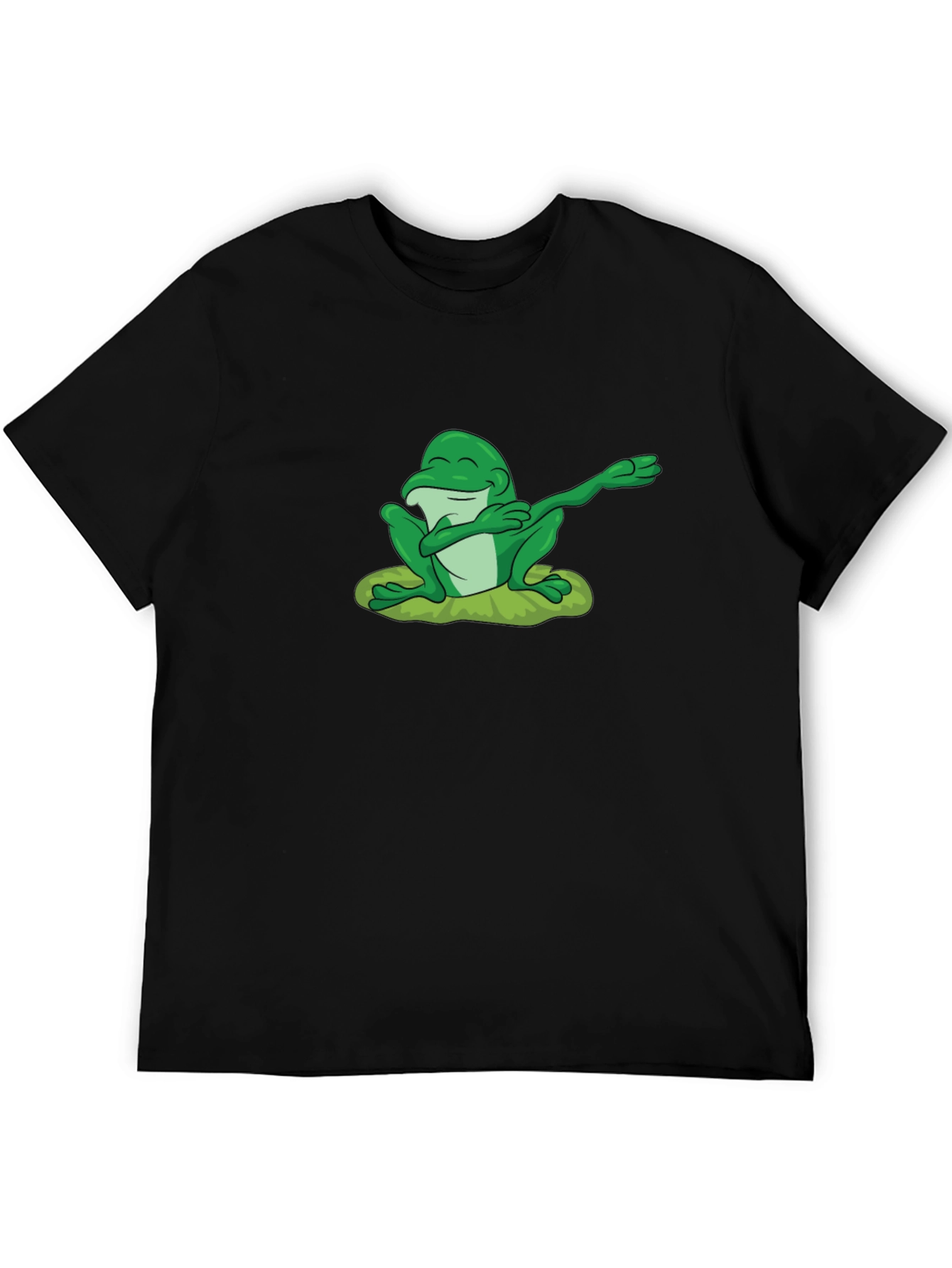 Black Dabbing Frog T-Shirt - Cool Graphic Tee view 5