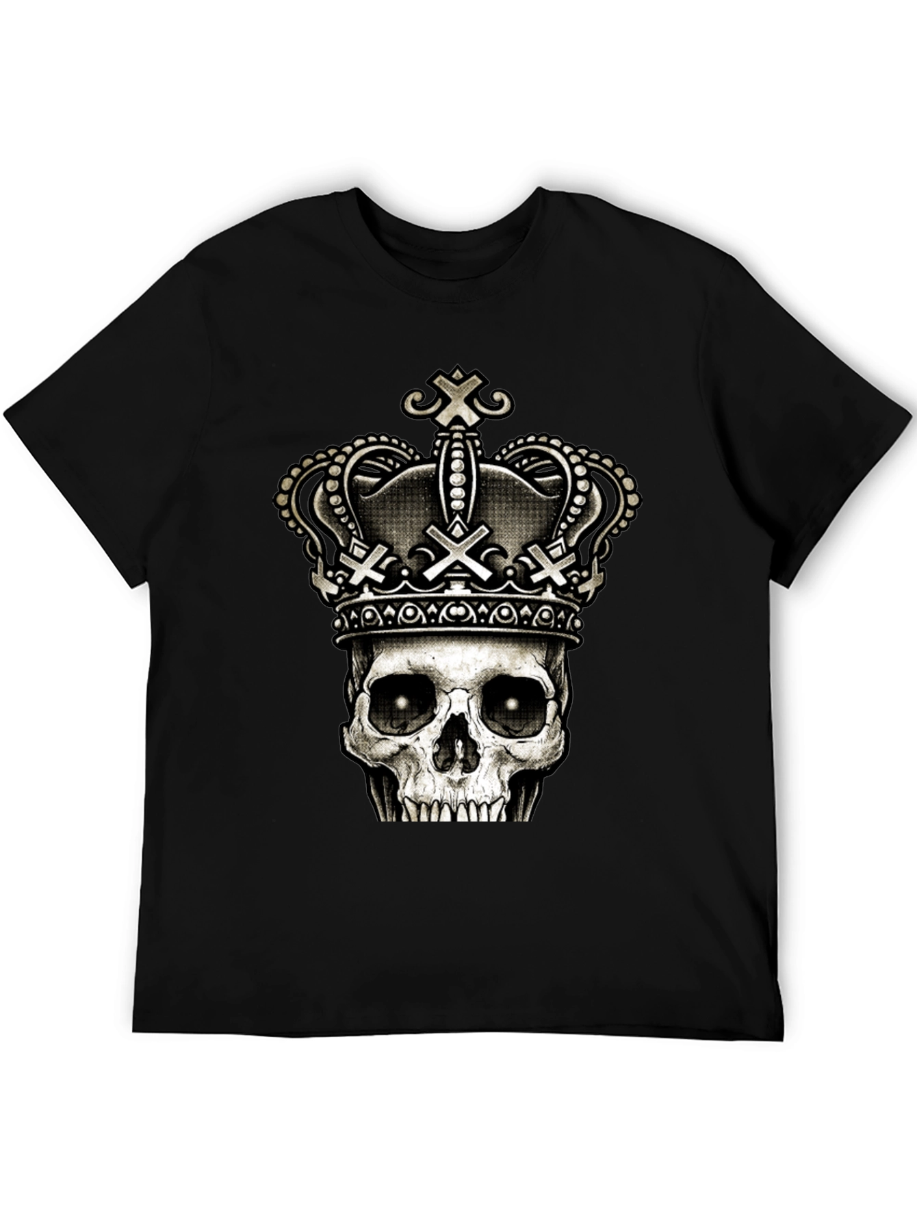 Black Skull King T-Shirt - Grim Style view 5