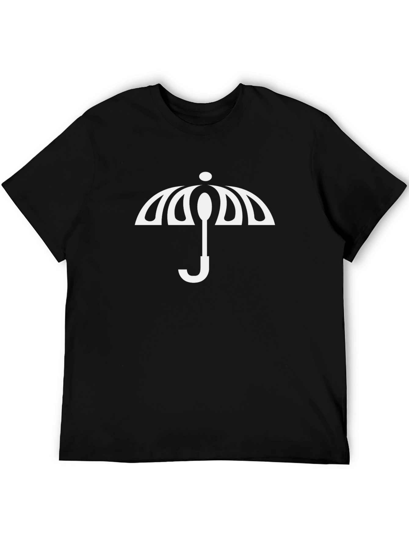 Black Umbrella Graphic Tee - Stylish Black T-Shirt view 5