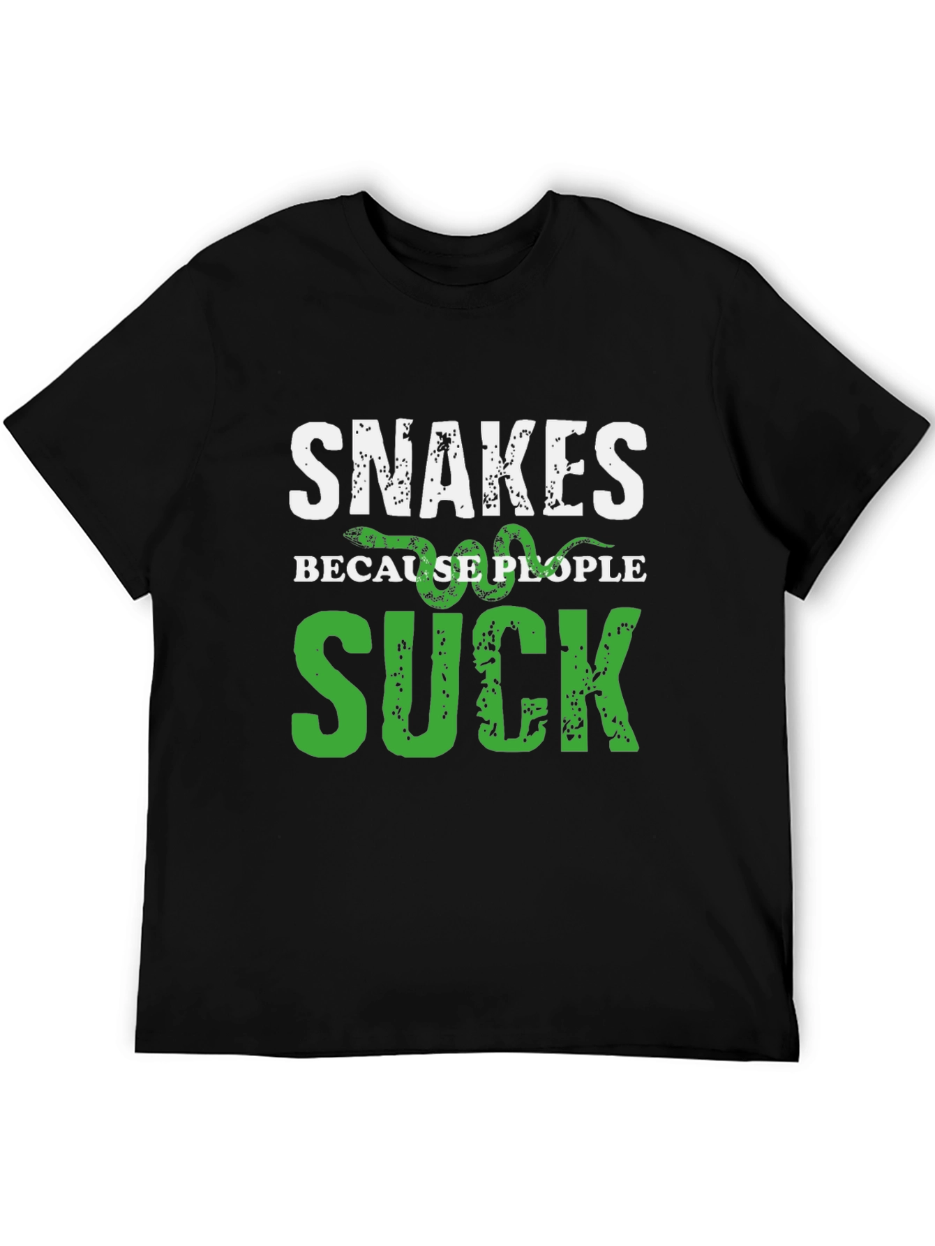 Black Snakes Because People Suck T-Shirt view 5