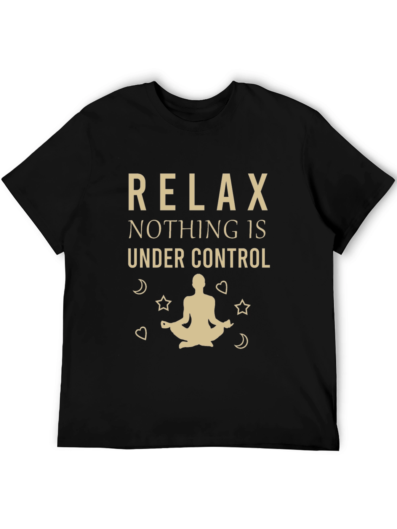 Black Relax T-Shirt - Nothing Is Under Control view 5