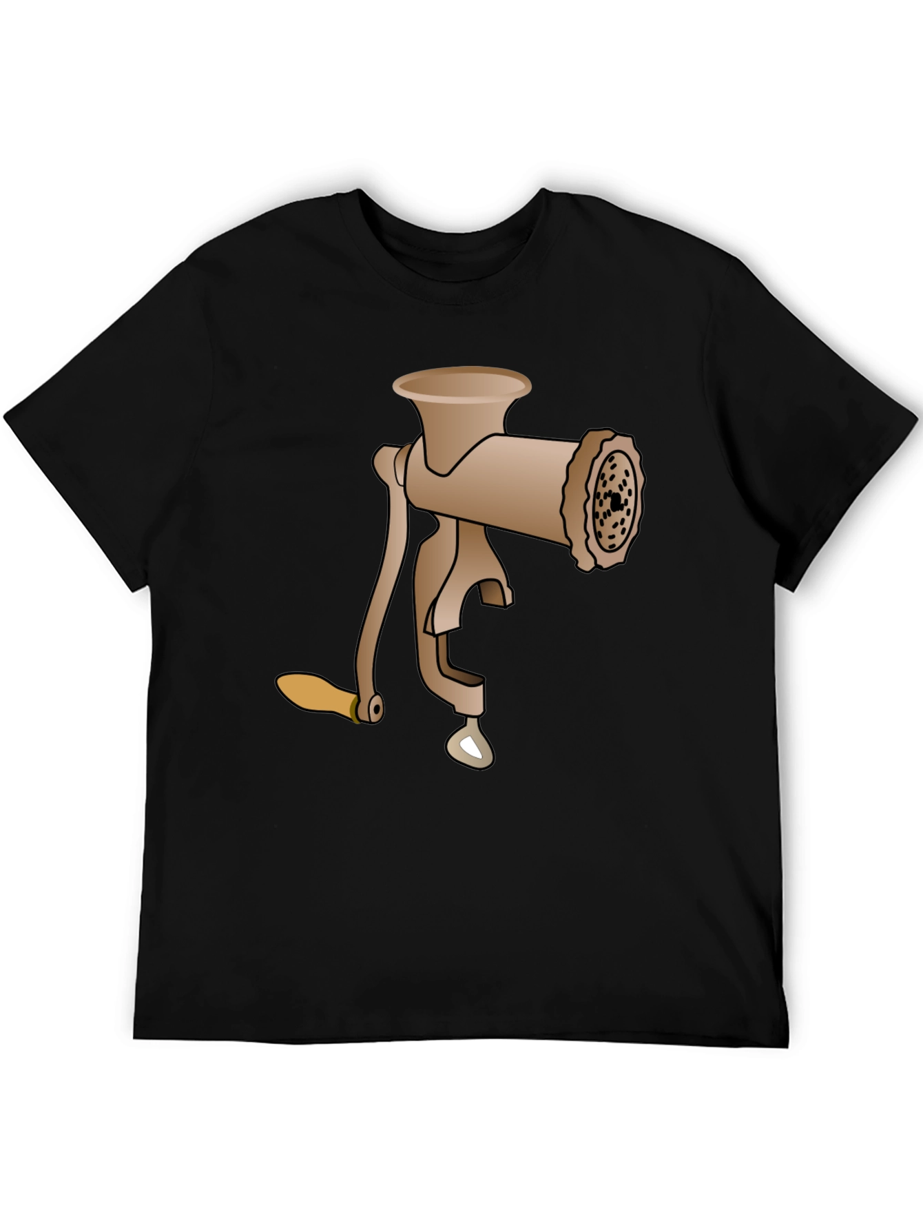 Black Meat Grinder Tee - Novelty Graphic T-Shirt view 5