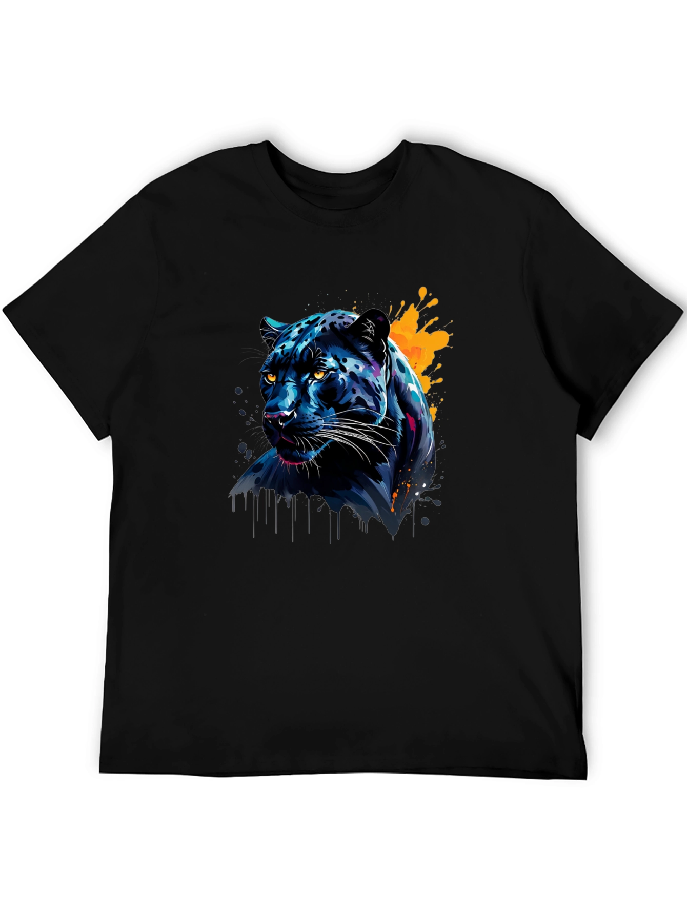 Black Bold Black Panther Graphic T-Shirt view 5
