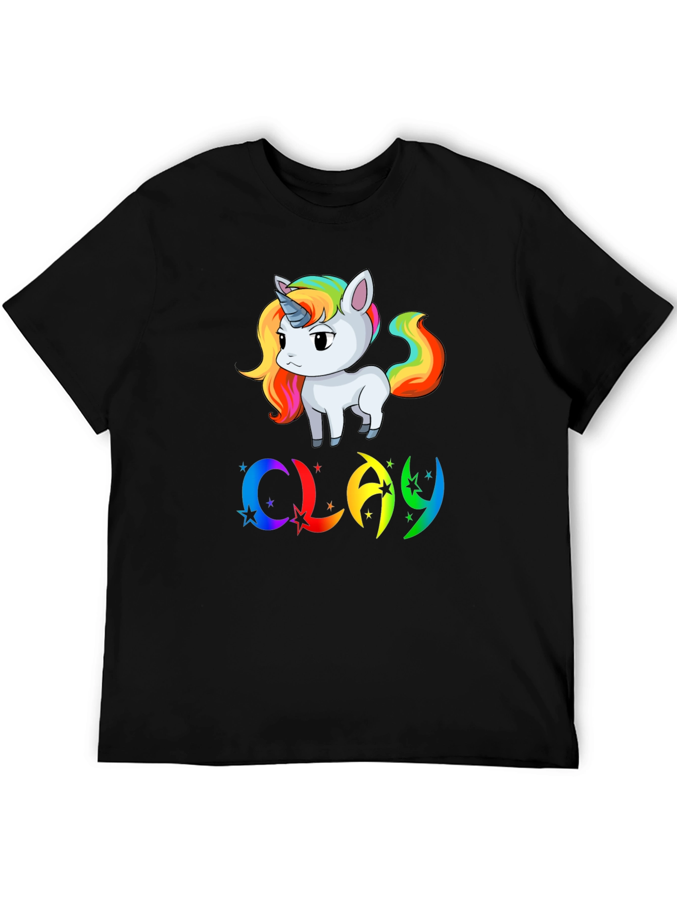 Rainbow Unicorn CLAY Graphic T-Shirt - 5
