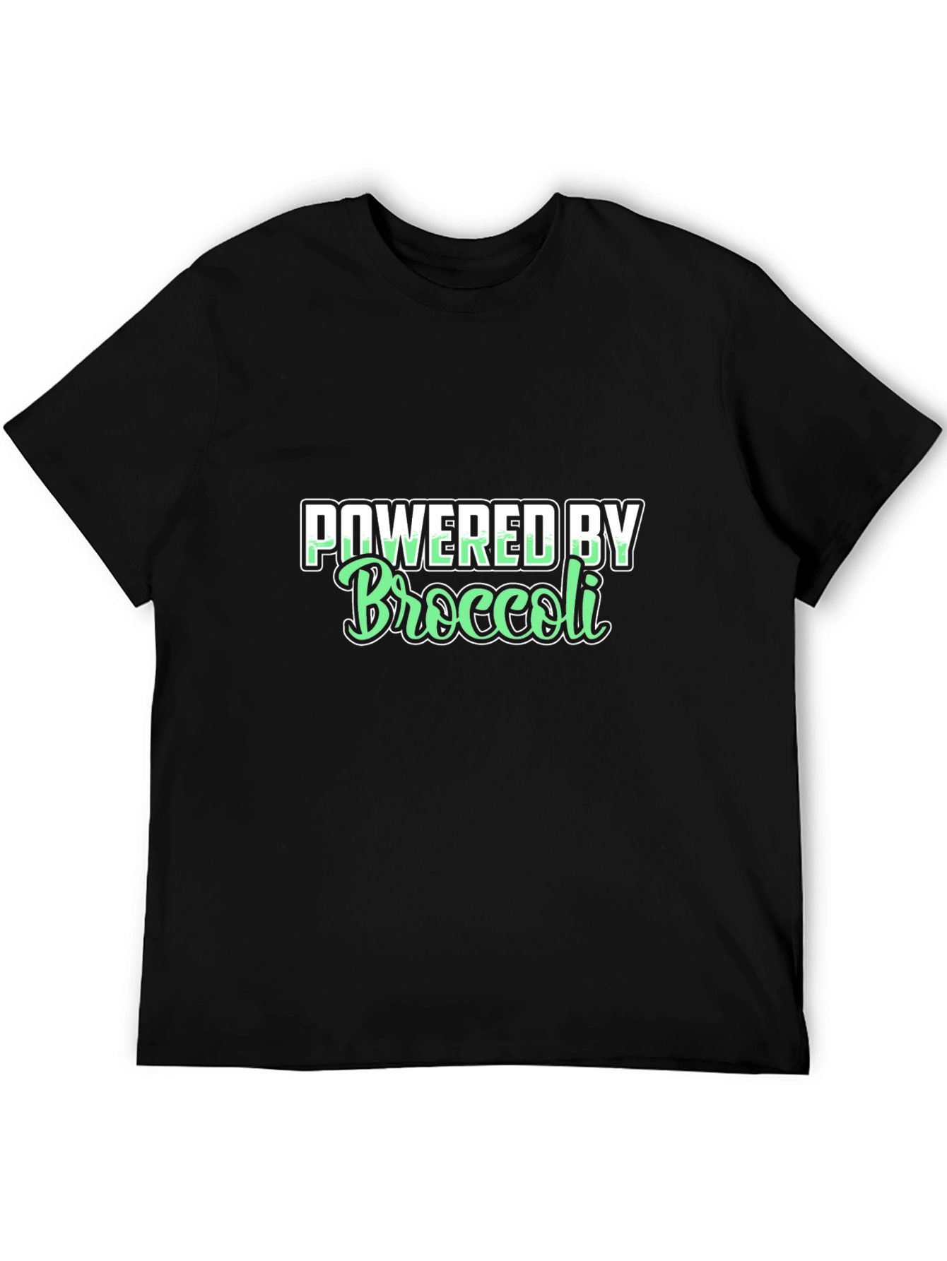 Black Powered by Broccoli Graphic Tee view 5