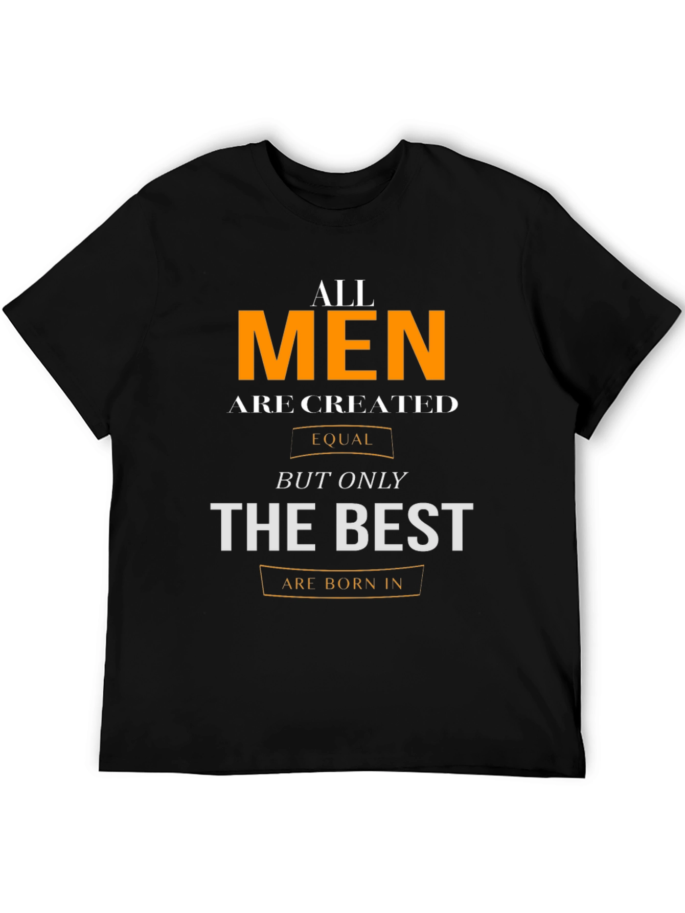 Black All Men Are Created Equal T-Shirt view 5