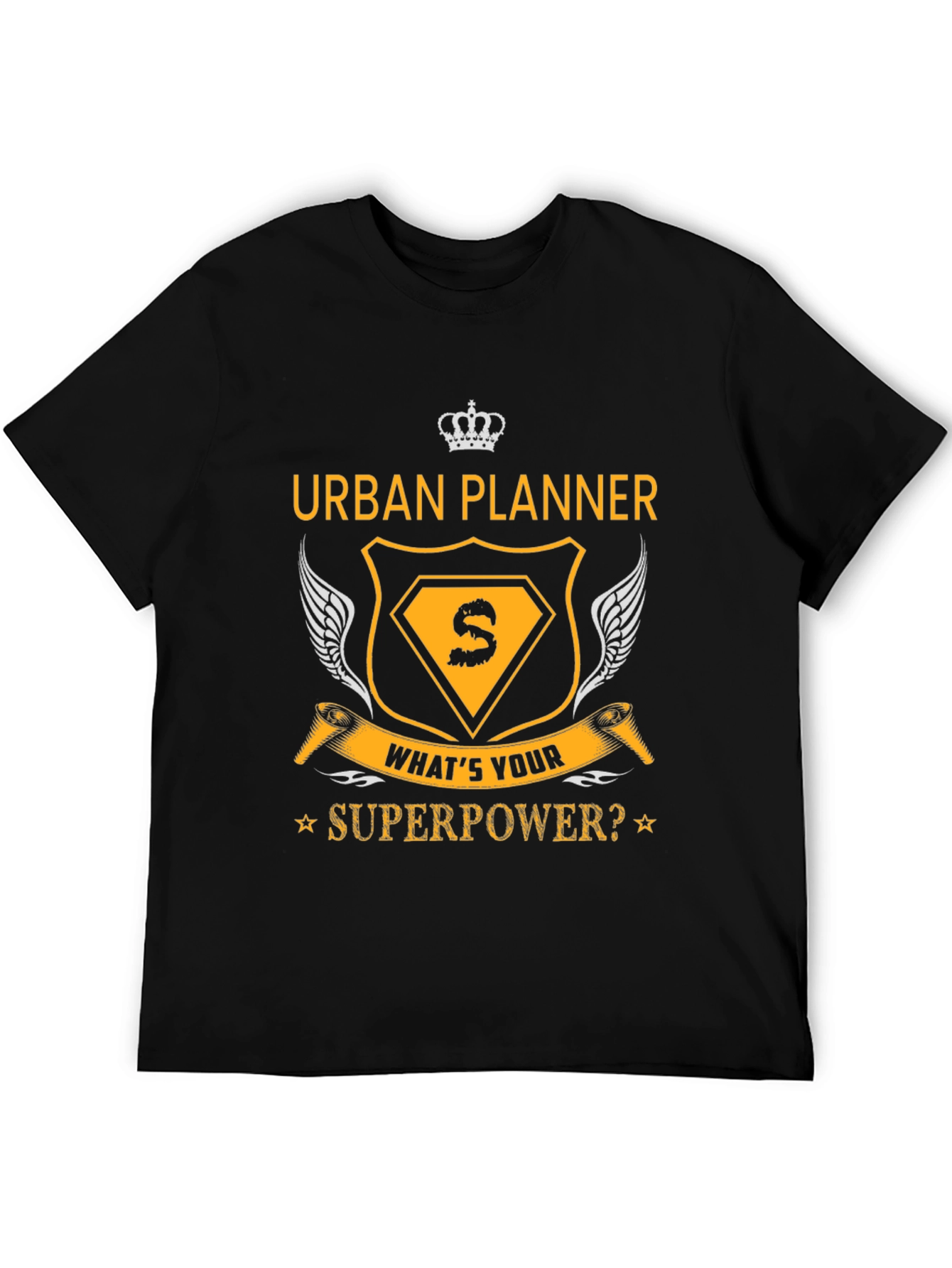 Black Urban Planner Superpower T-Shirt view 5