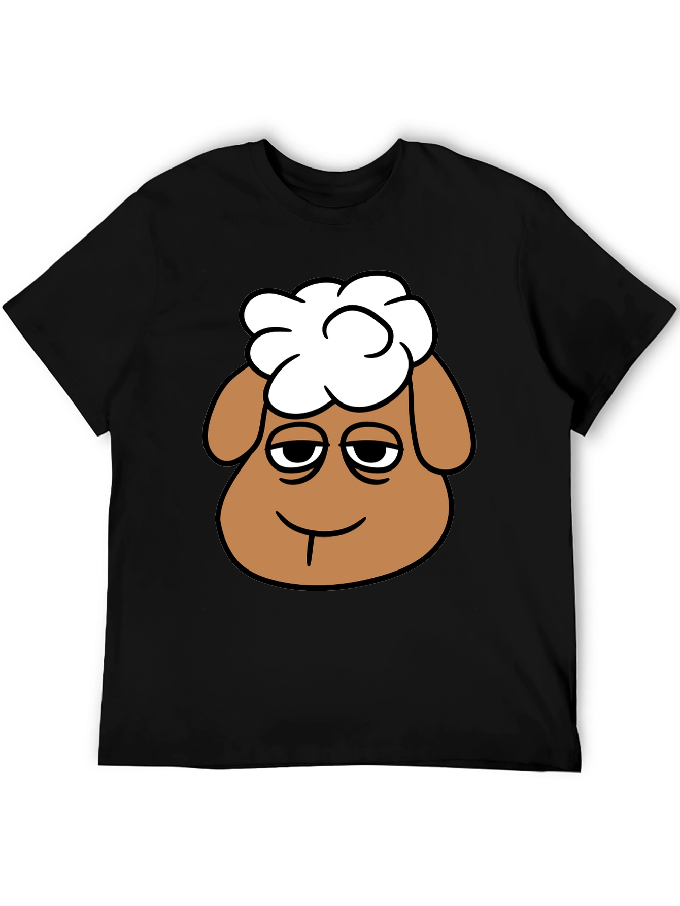 Shaun the Sheep Graphic Tee - Black Cotton Shirt - 5