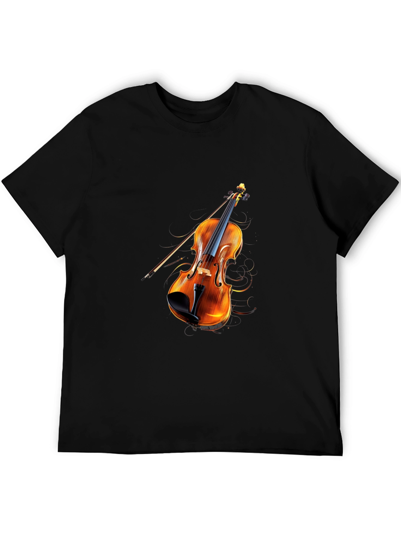 Black Violin Graphic Black T-Shirt view 5
