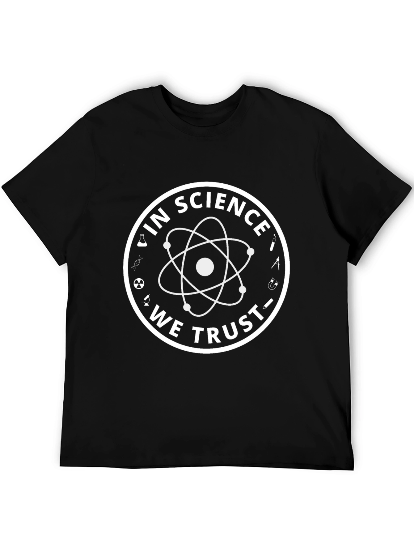 Black In Science We Trust Graphic T-Shirt view 5