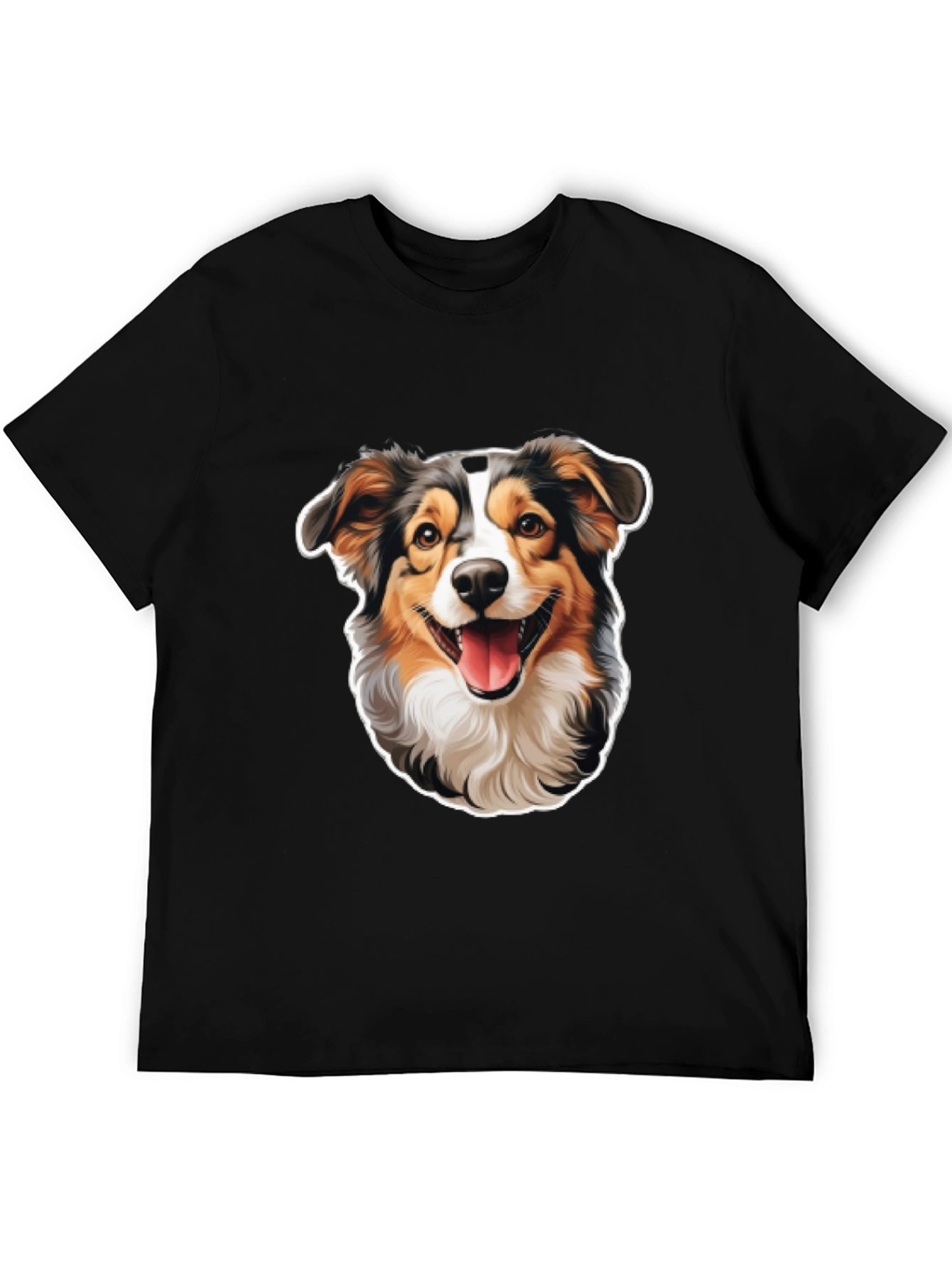 Black Dog Lover T-Shirt - Cute Dog Graphic Tee view 5