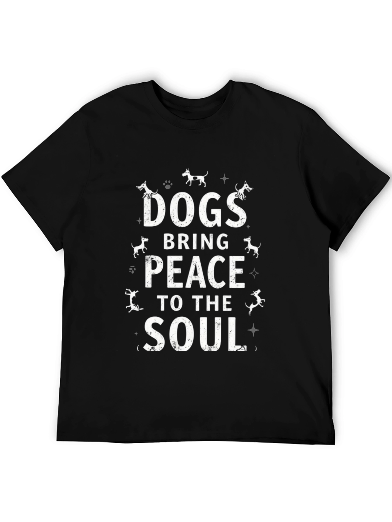Black Dogs Bring Peace to the Soul Graphic Tee view 5