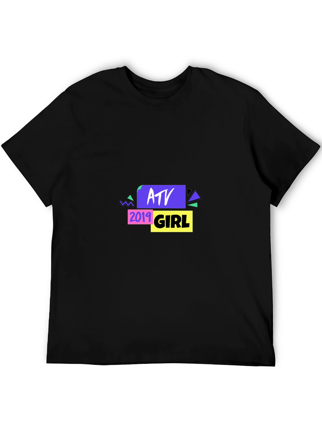 Black ATV 2019 Girl Black T-Shirt view 5