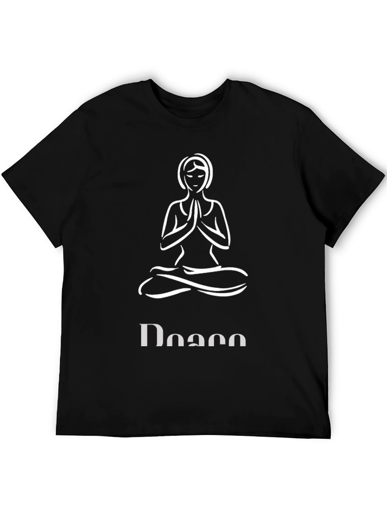 Black Yoga Pose T-Shirt - Meditate in Style view 5