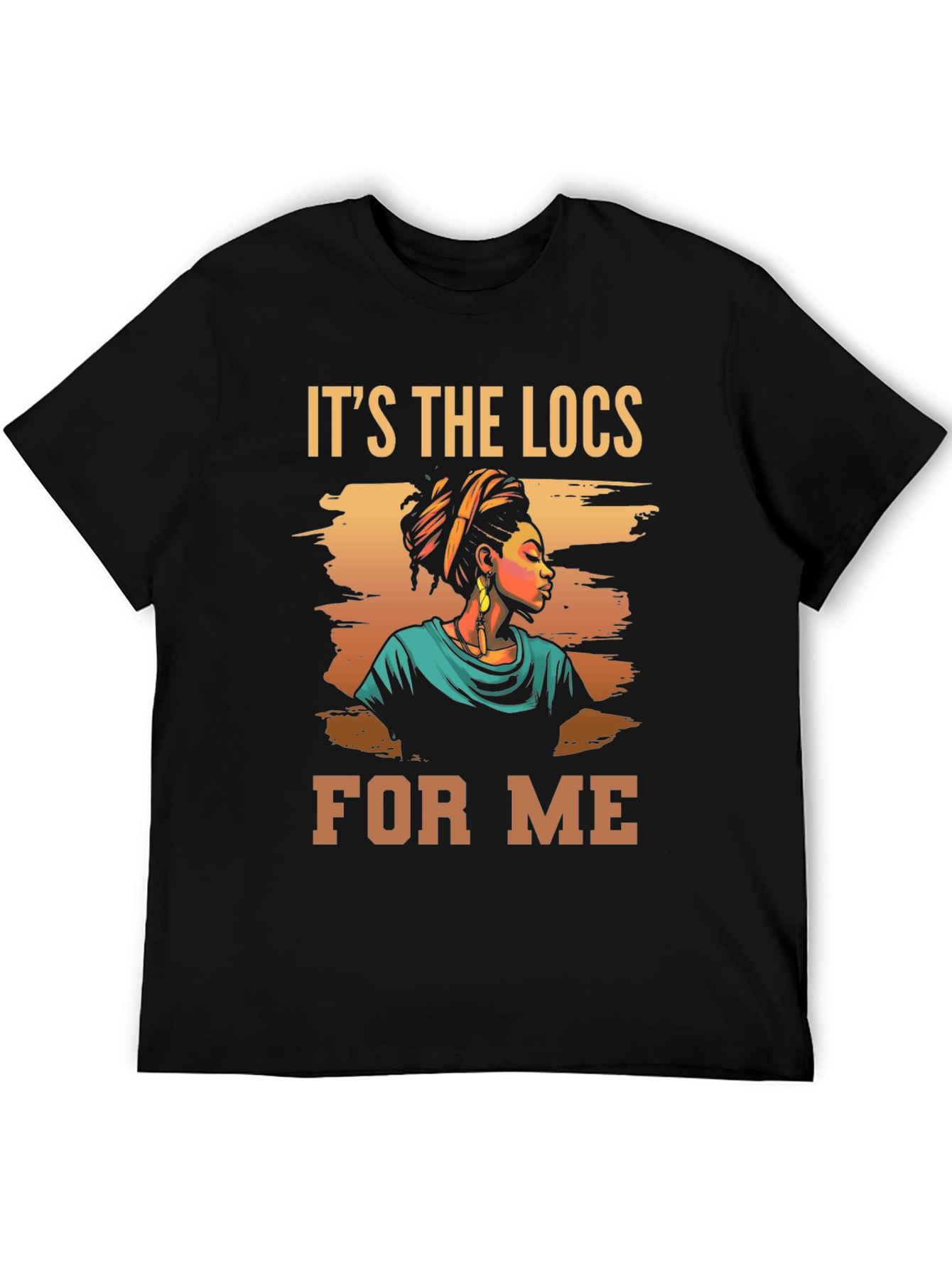 Black It's the Locs For Me Graphic Tee view 5
