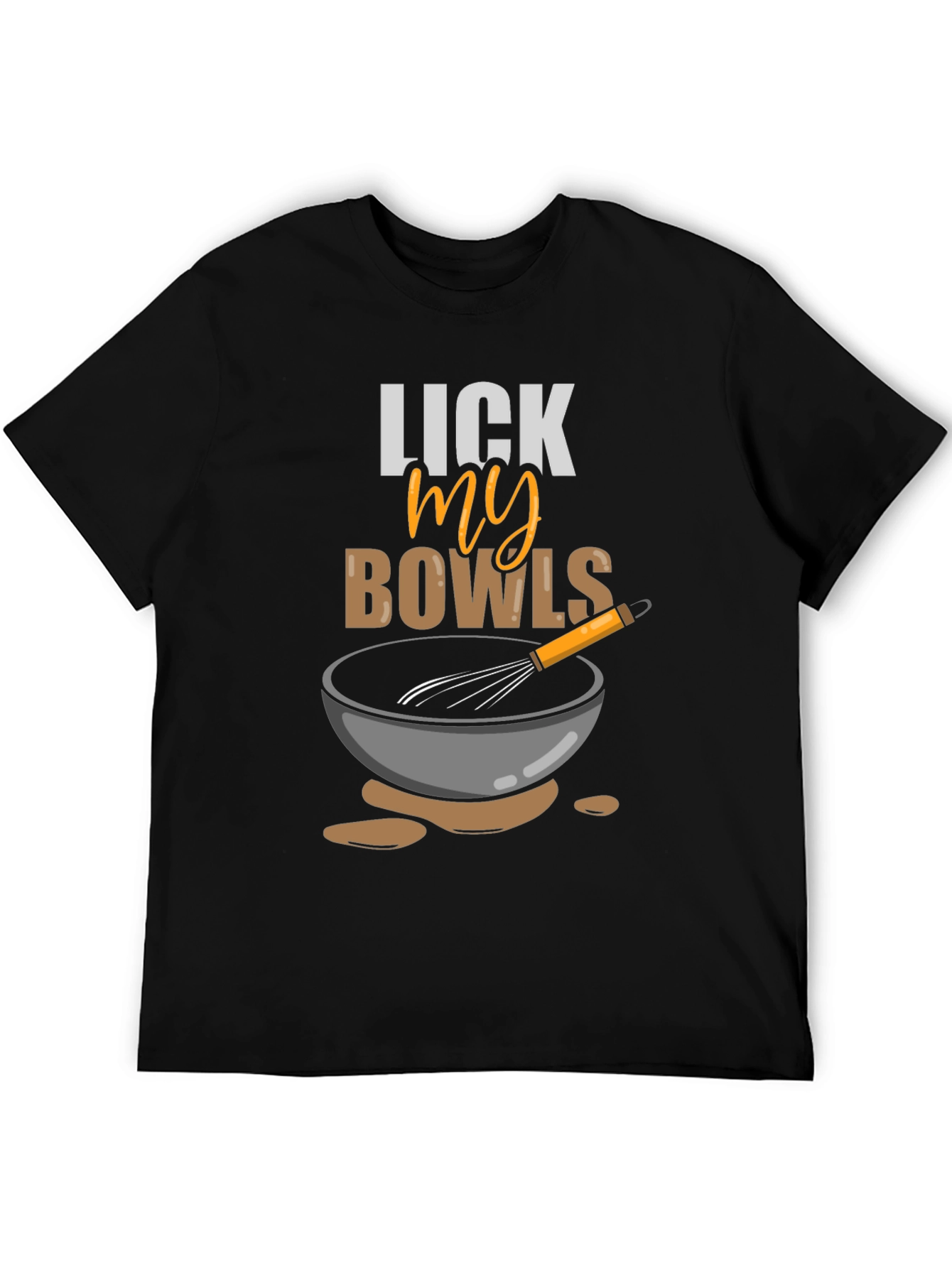 Black Lick My Bowls Graphic T-Shirt view 5