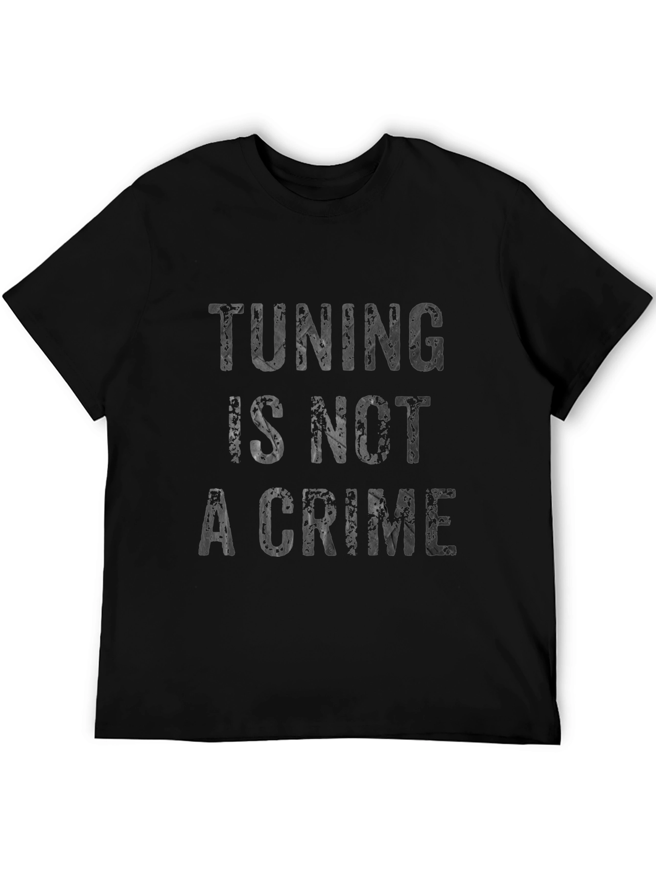Black Tuning is Not a Crime Graphic T-Shirt view 5