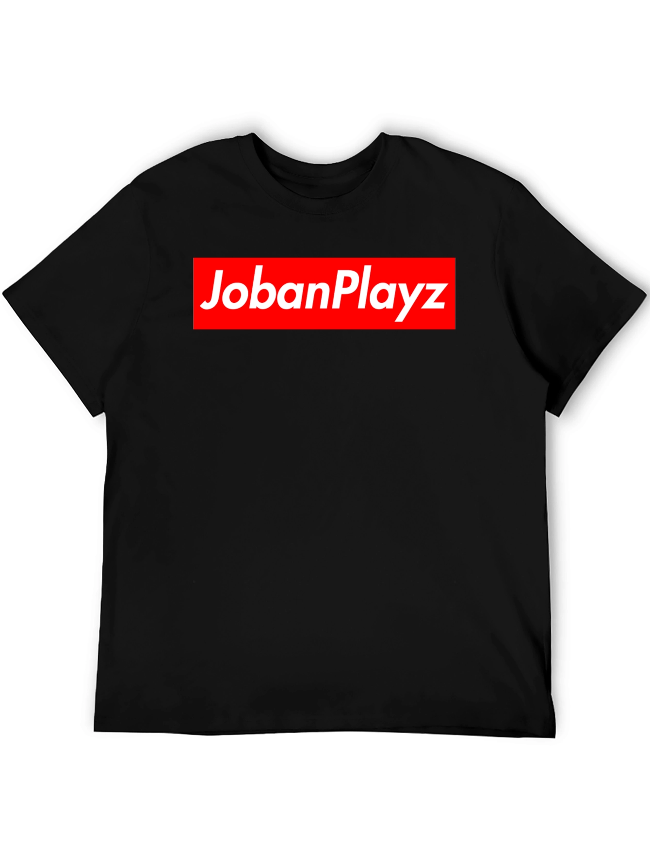 Black JobanPlayz Black Graphic Tee view 5