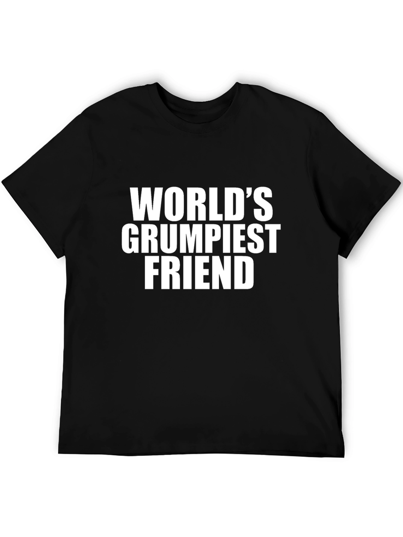 Black World's Grumpiest Friend Graphic T-Shirt view 5