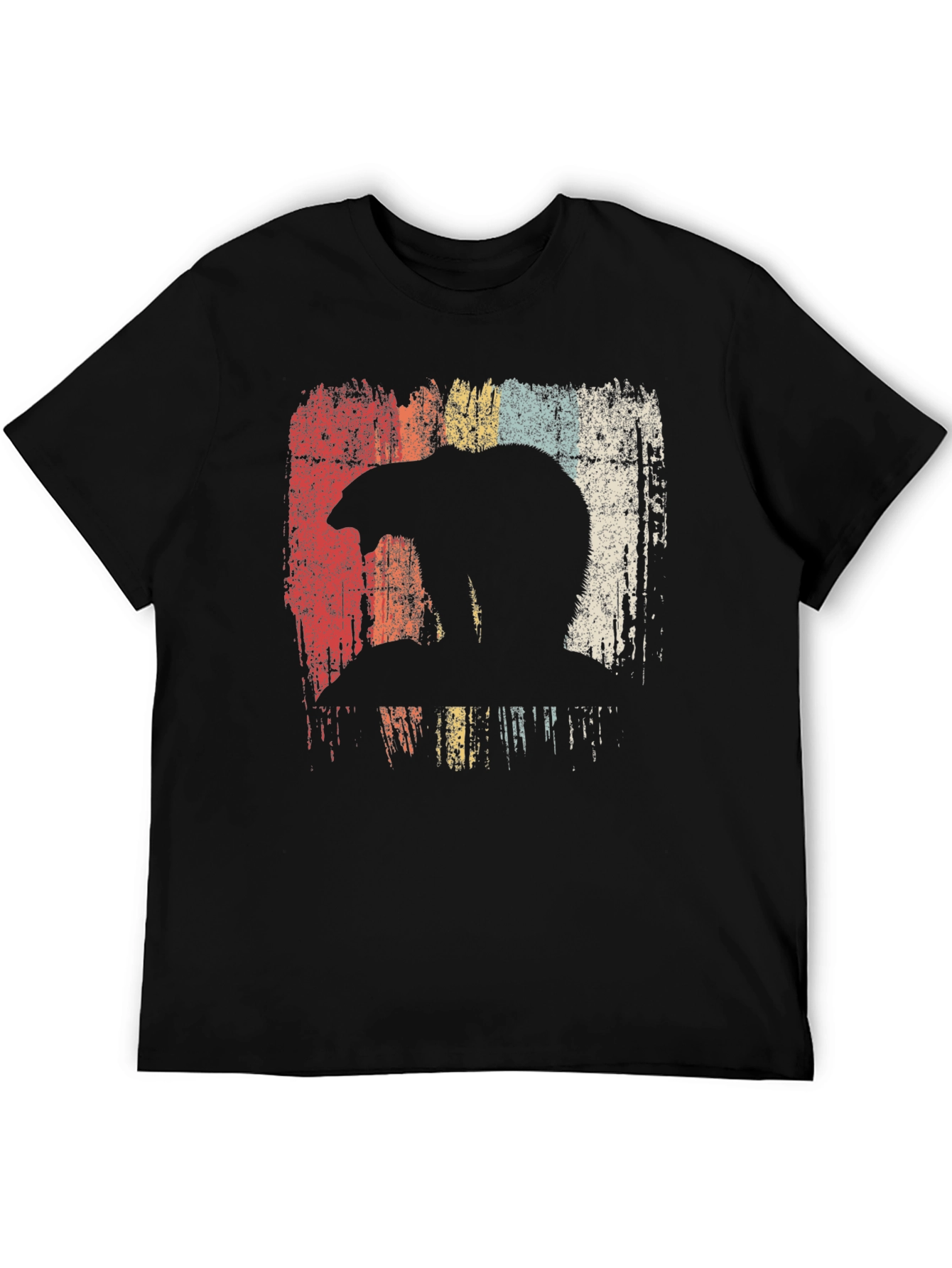 Black Retro Bear Graphic T-Shirt - Vintage Style view 5