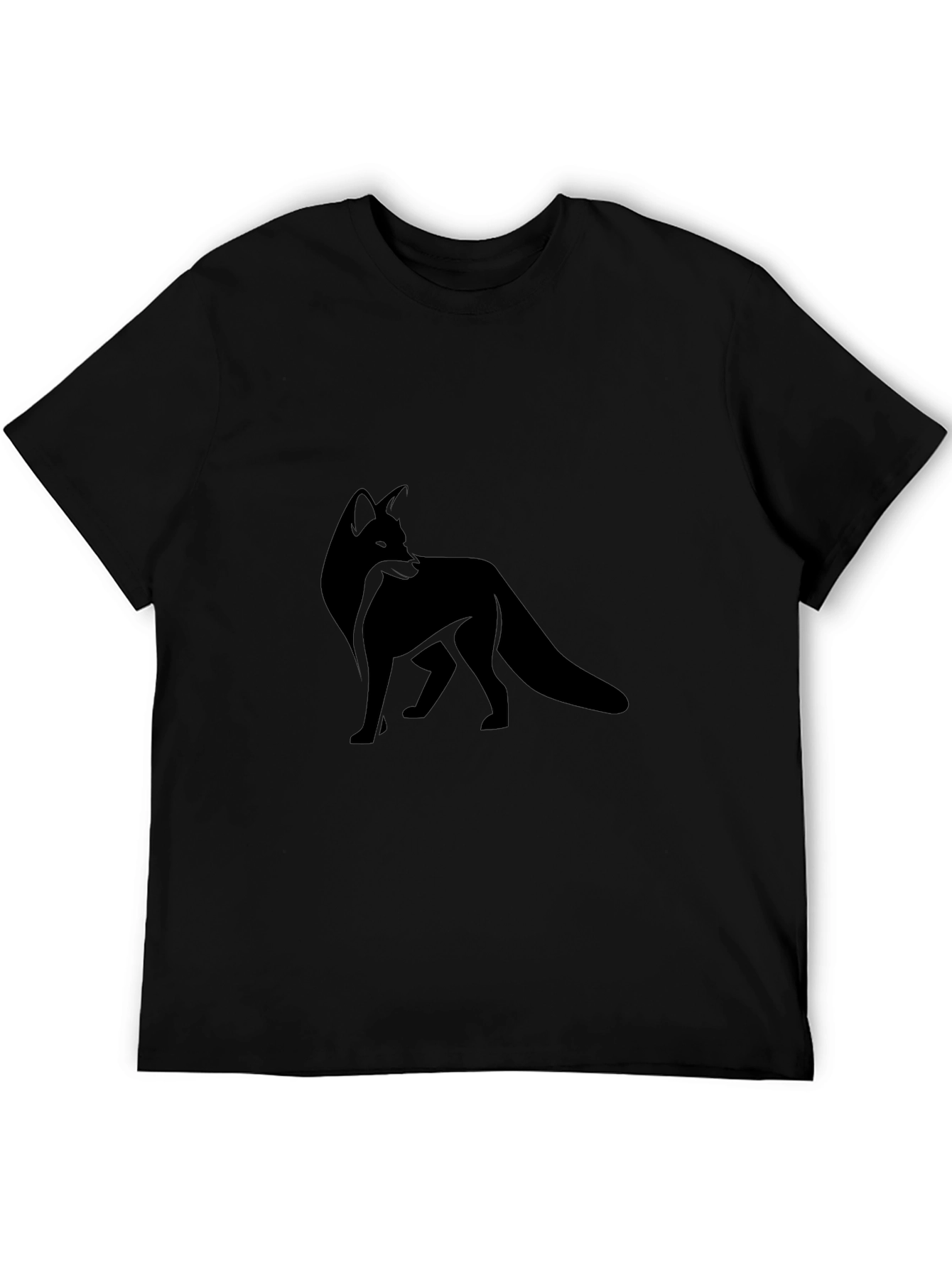 Black Black Fox Graphic Tee - Modern Style view 5