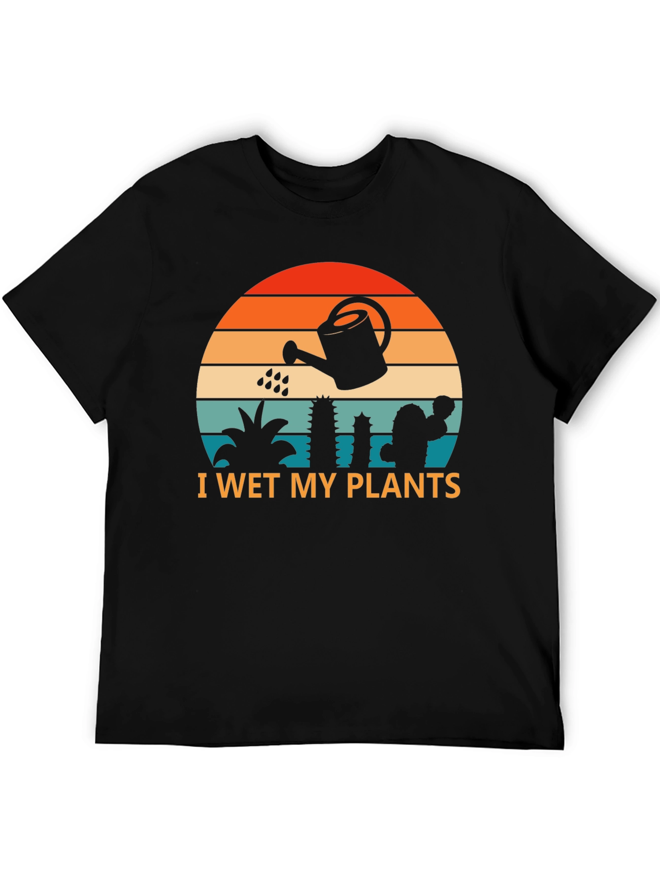 Black I Wet My Plants Graphic T-Shirt view 5