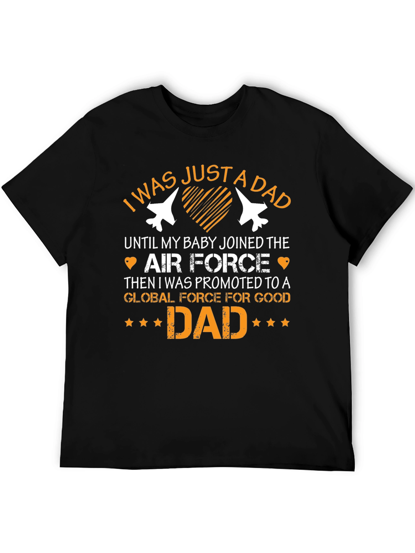 Black Global Force for Good Dad T-Shirt view 5