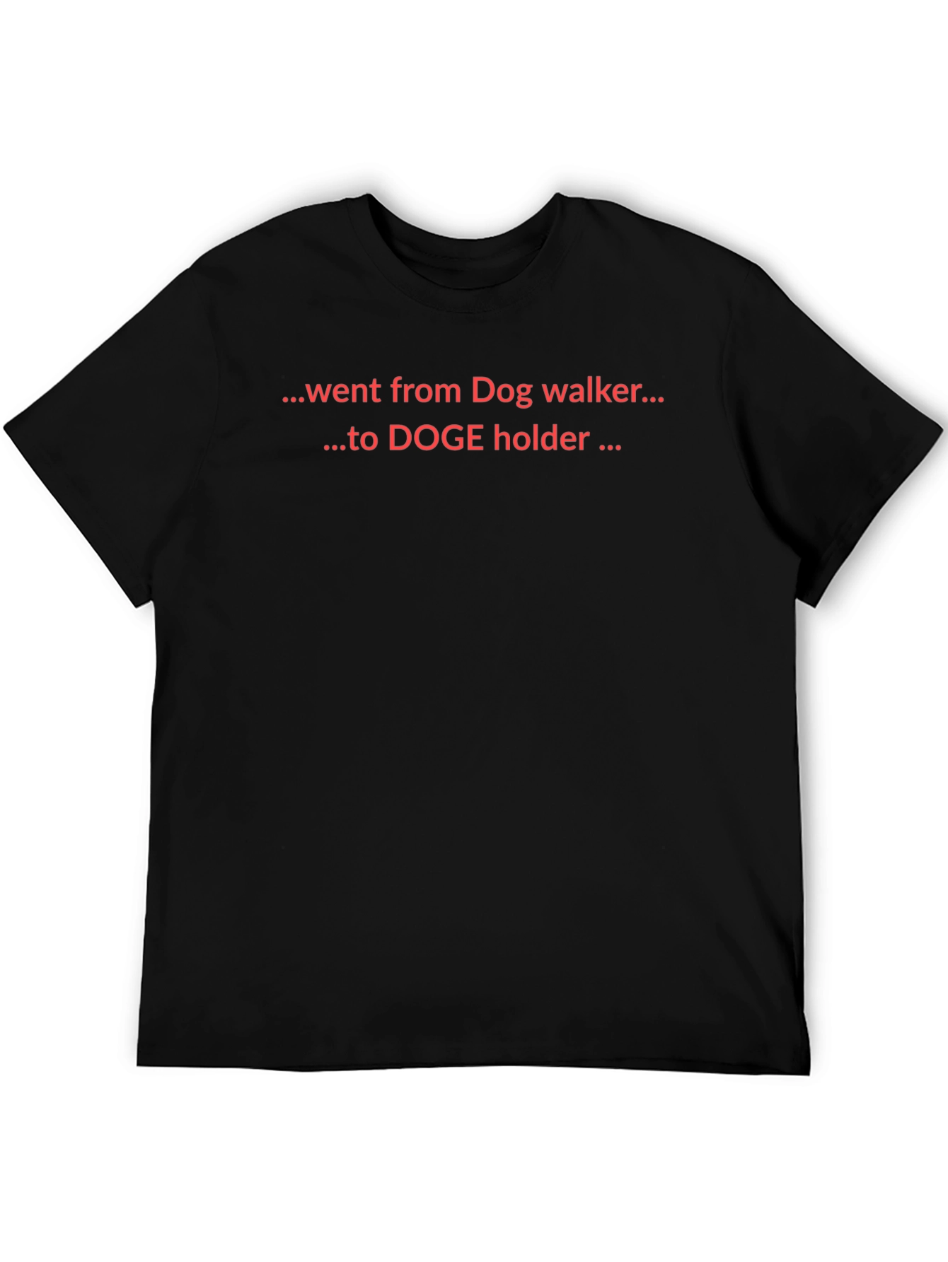 Black Doge Holder T-Shirt view 5