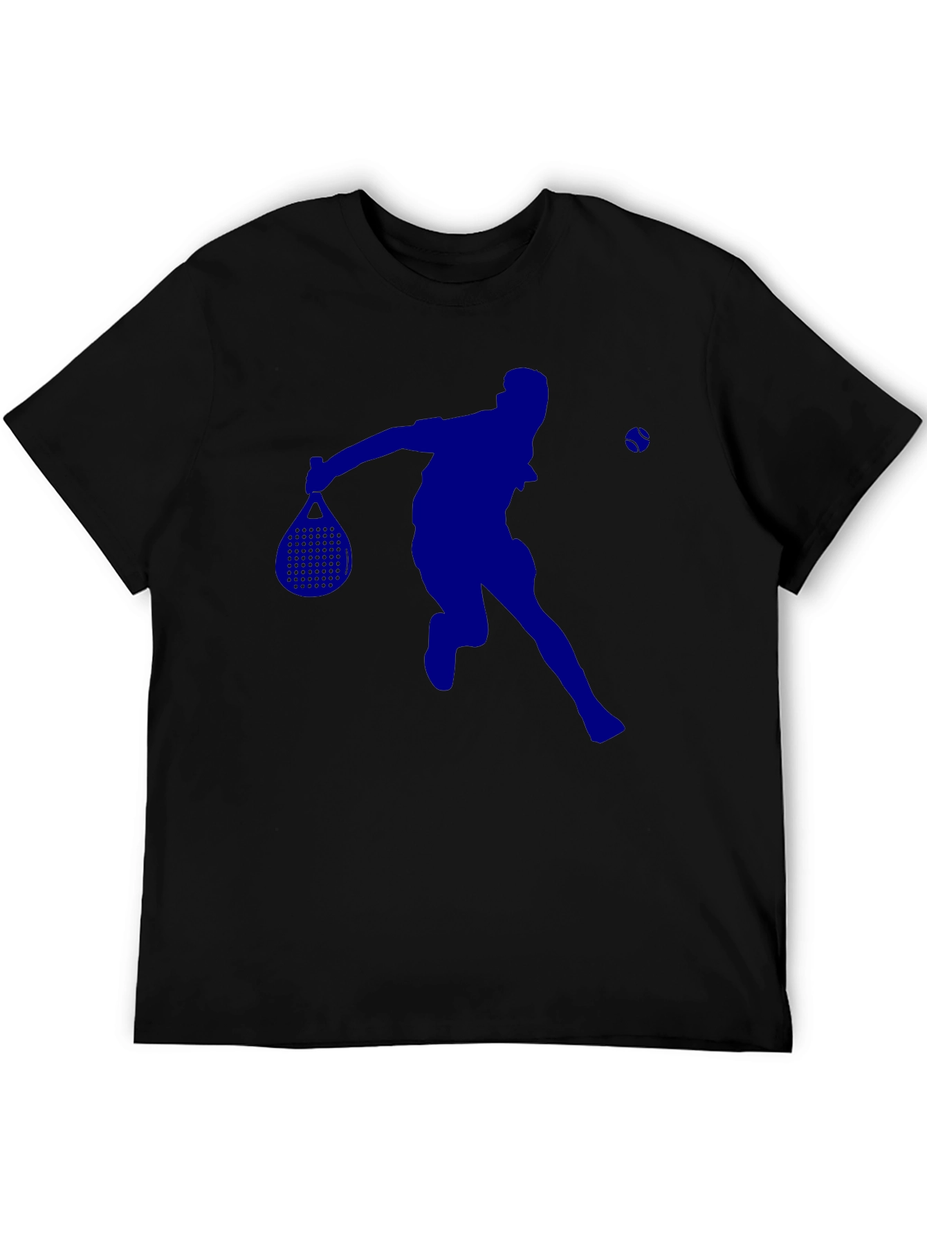 Black Pickleball Player Graphic Tee - Black view 5