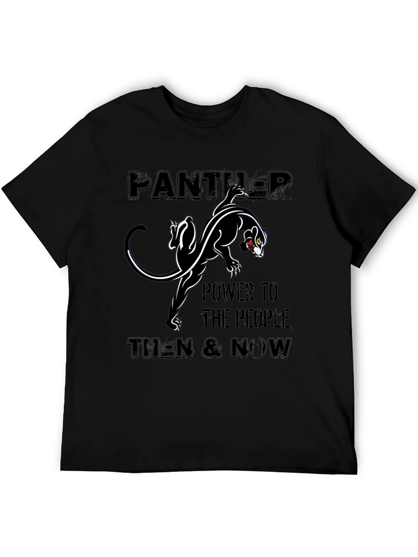 Black Panther Power T-Shirt: Black Pride Tee view 5