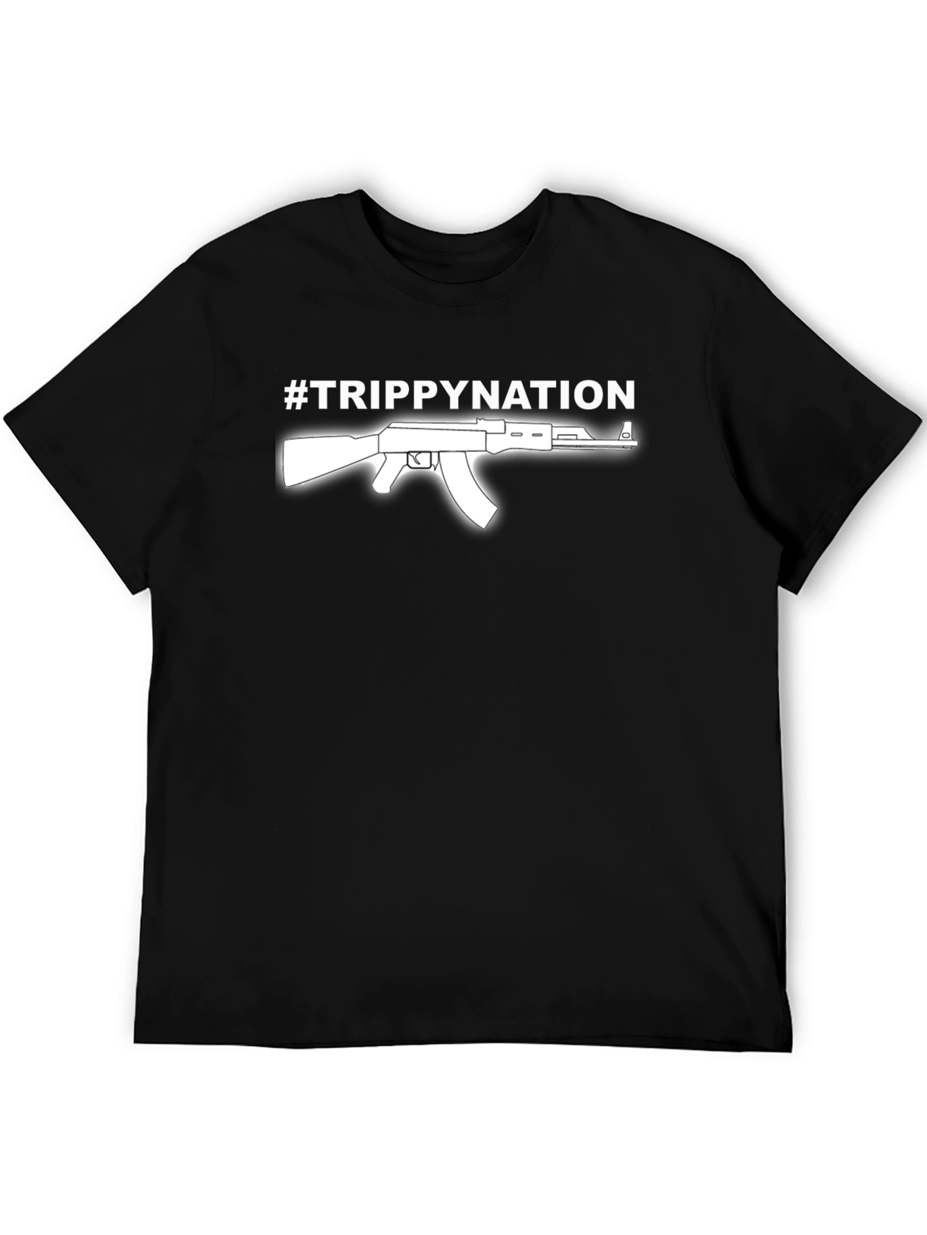 Black Trippy Nation AK-47 T-Shirt view 5