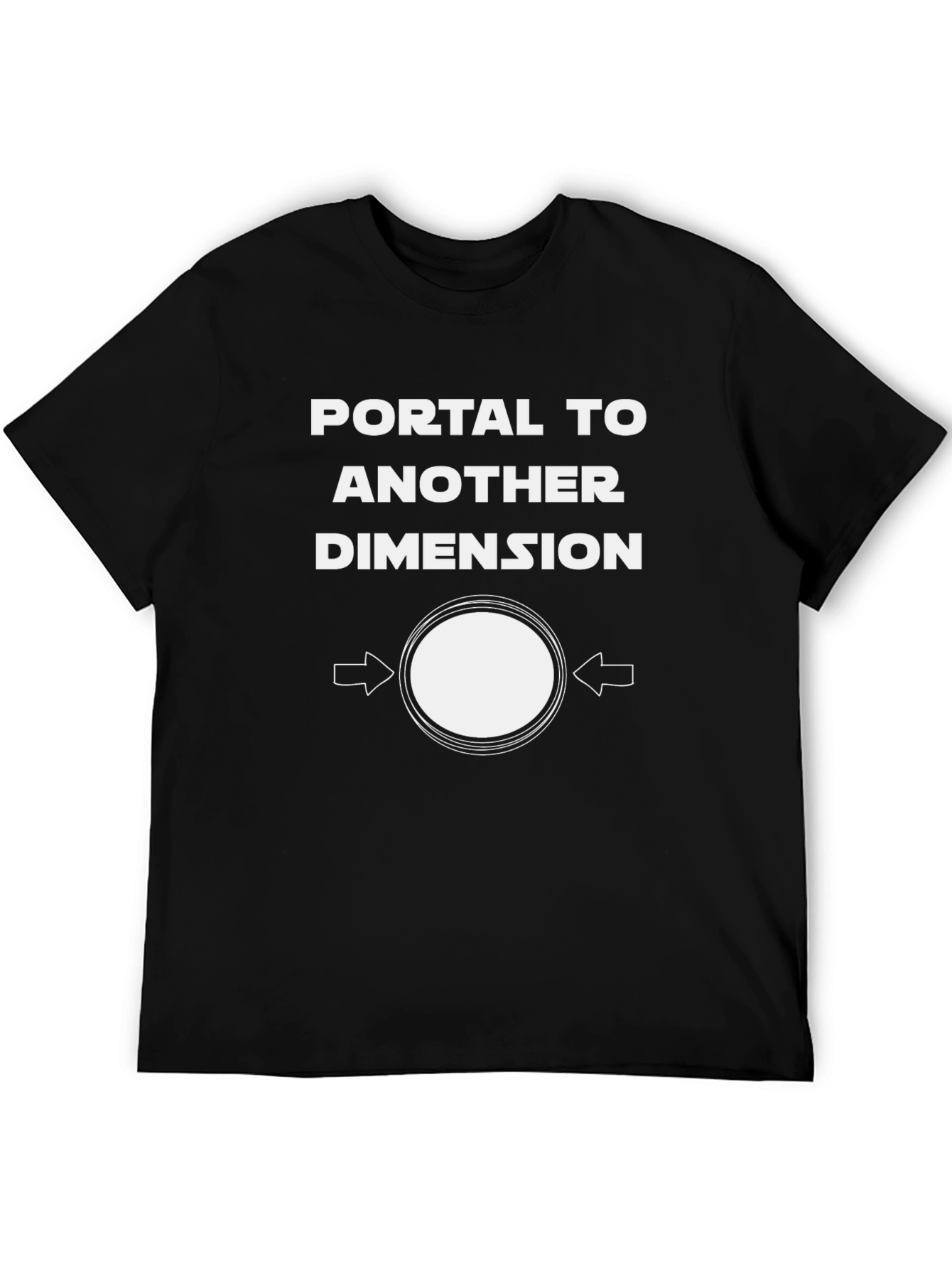 Black Portal to Another Dimension Graphic T-Shirt view 5